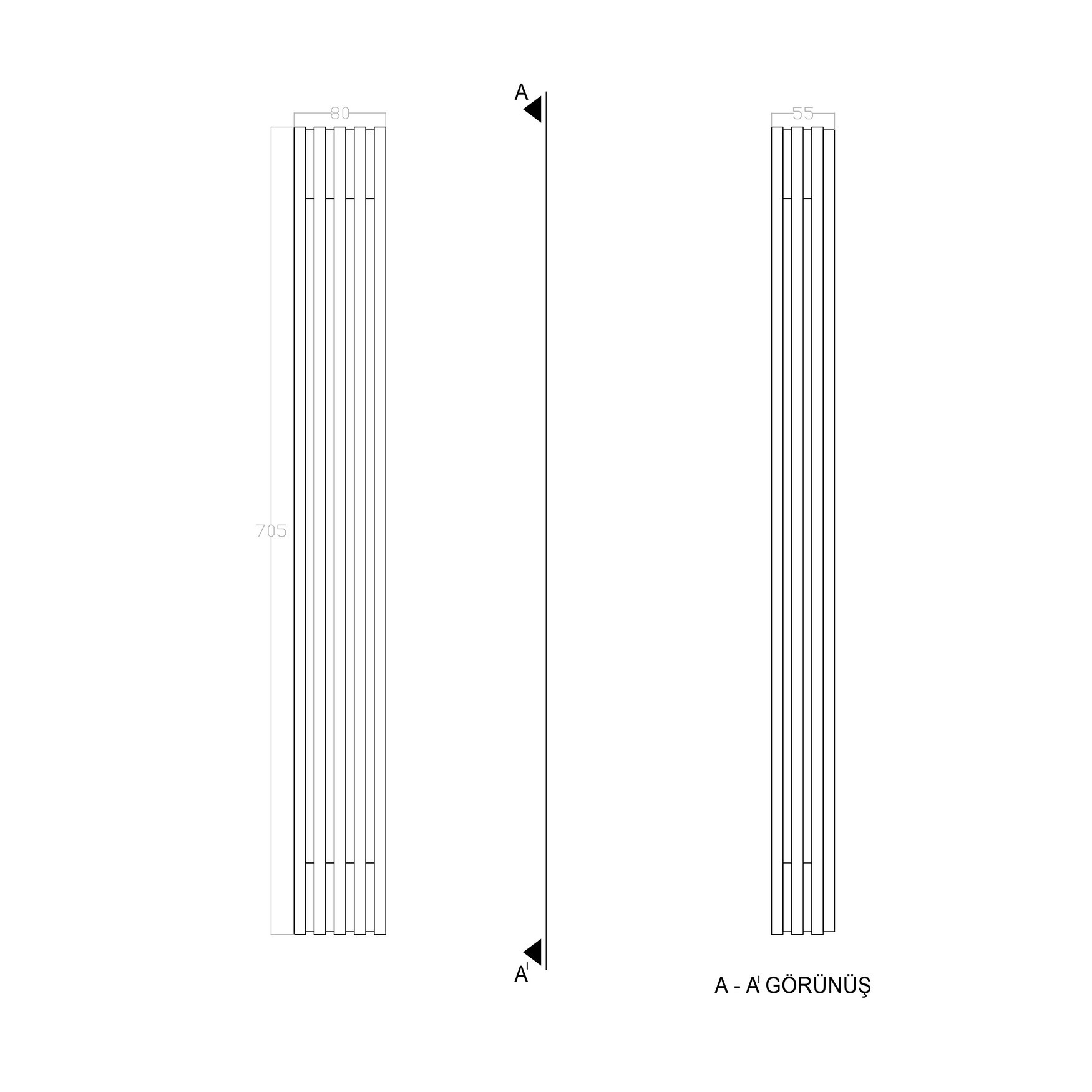 Led Aplik LANTERN TR3A069 70cm