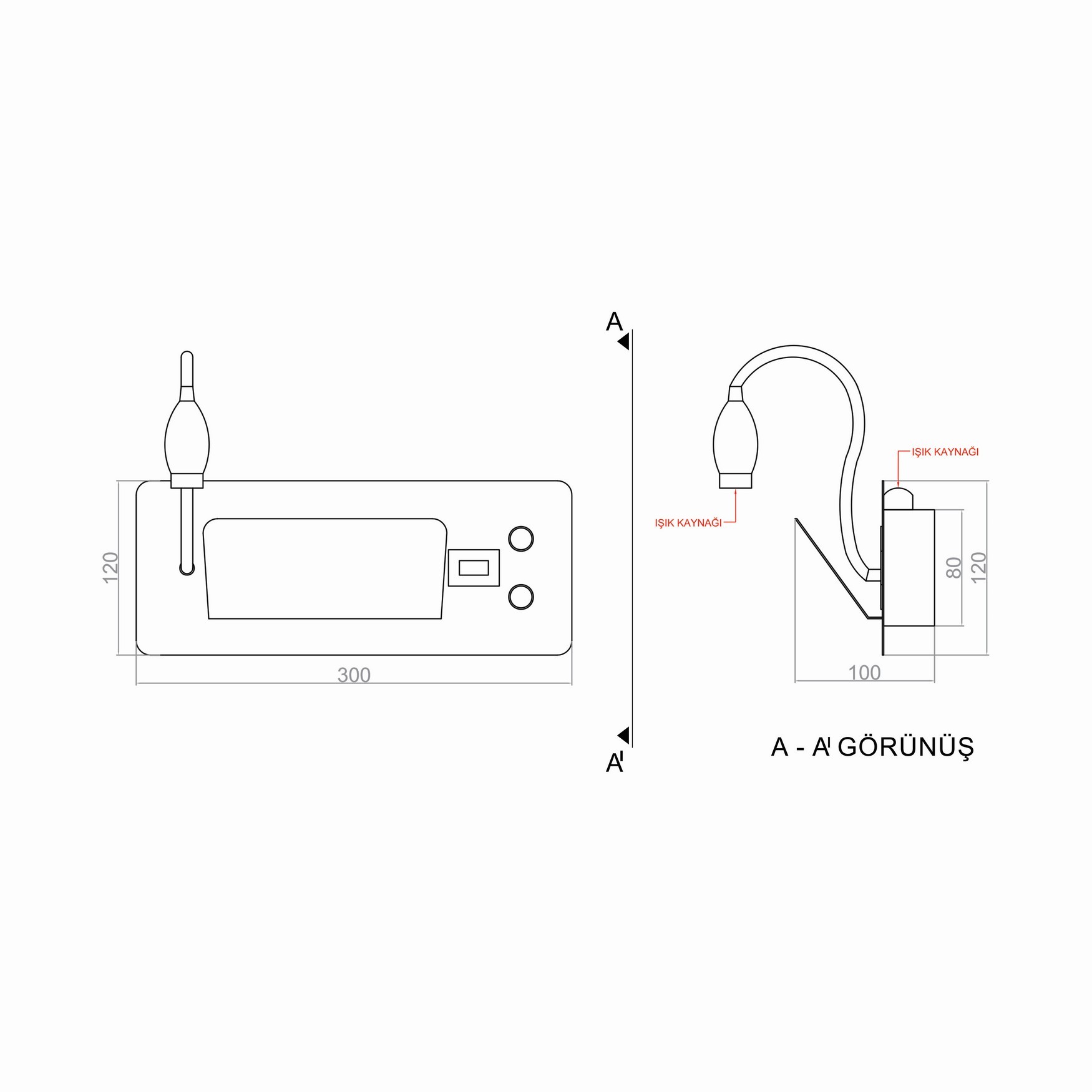 REKKEN-PHONE LED Wall Light TRA74132 30*12cm 