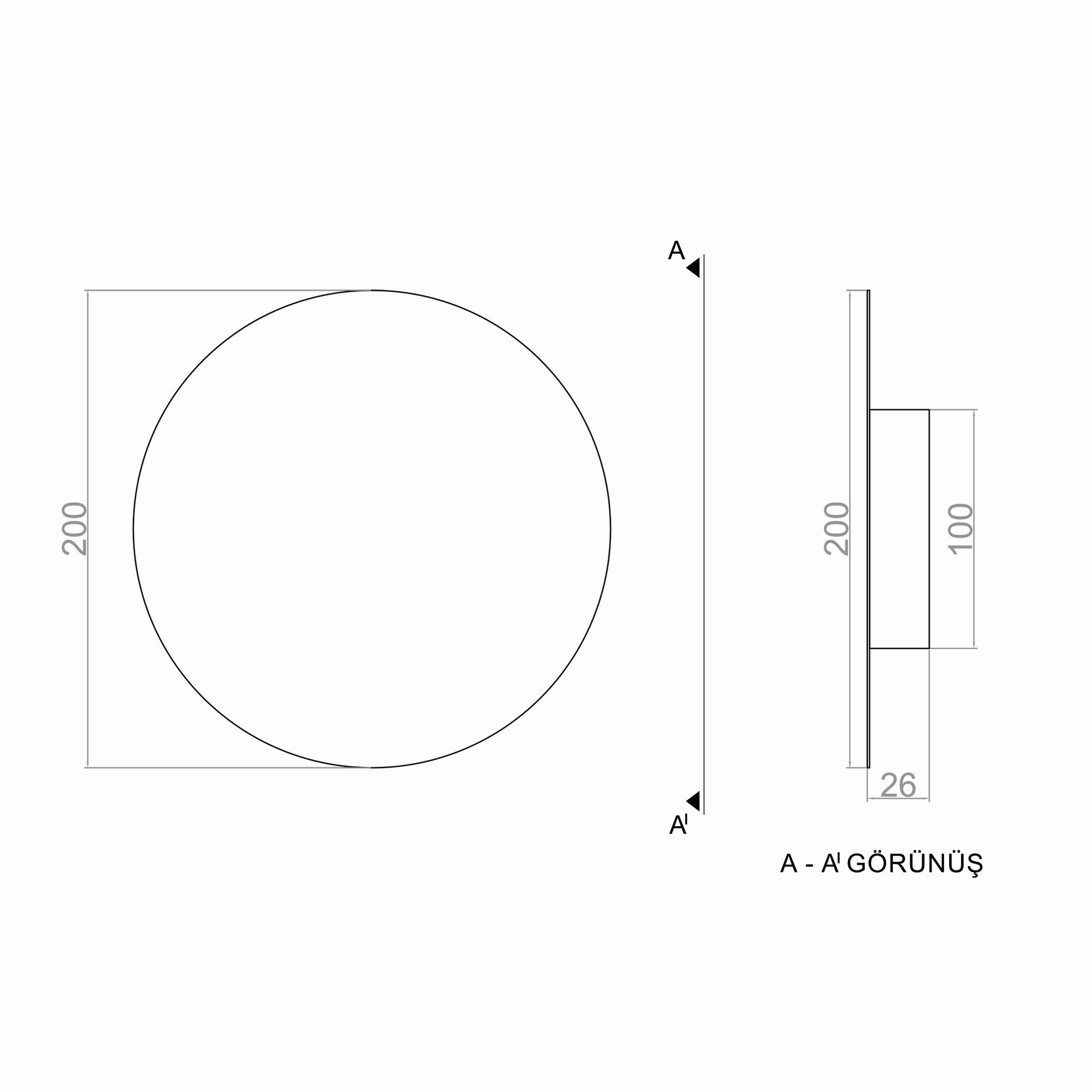 LUNAR ECLIPSE LED Wall Light TRA74102 Ø20cm