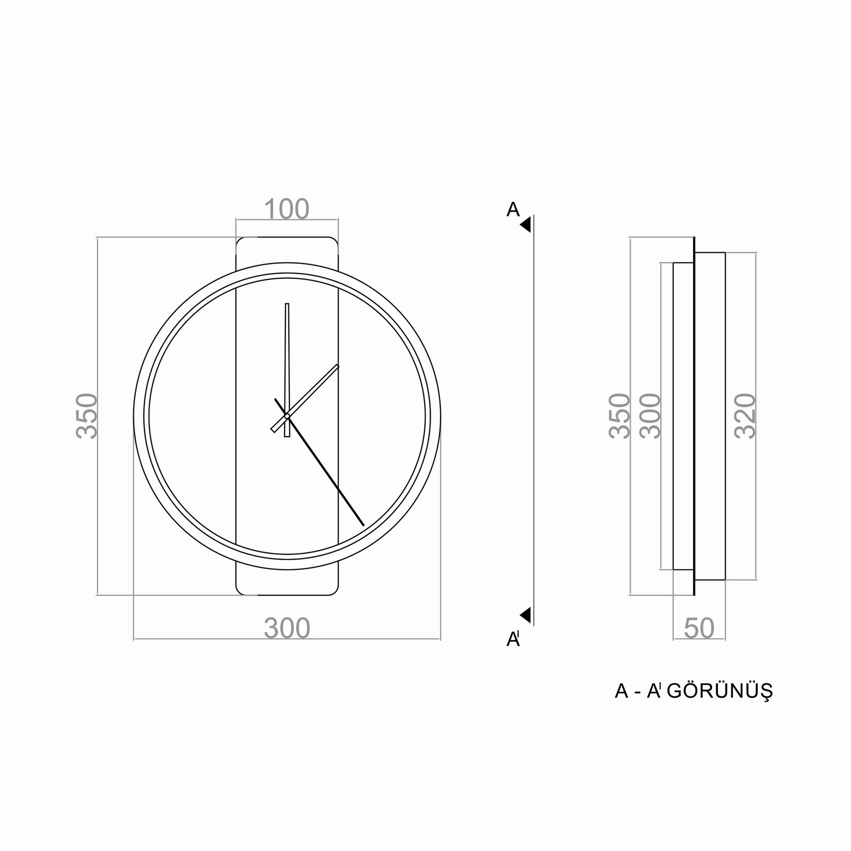 Led Aplik UUR TR3A019 Ø30cm