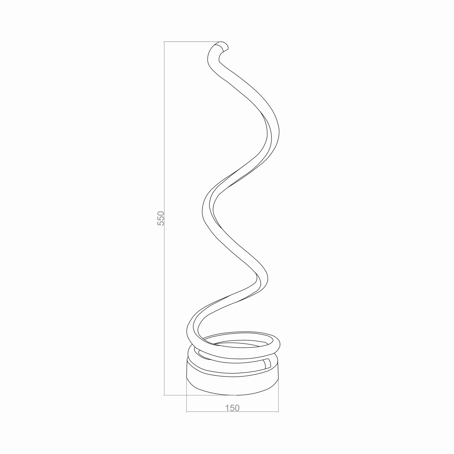 SPIRAL LED Table Lamp TRA20198 55cm  