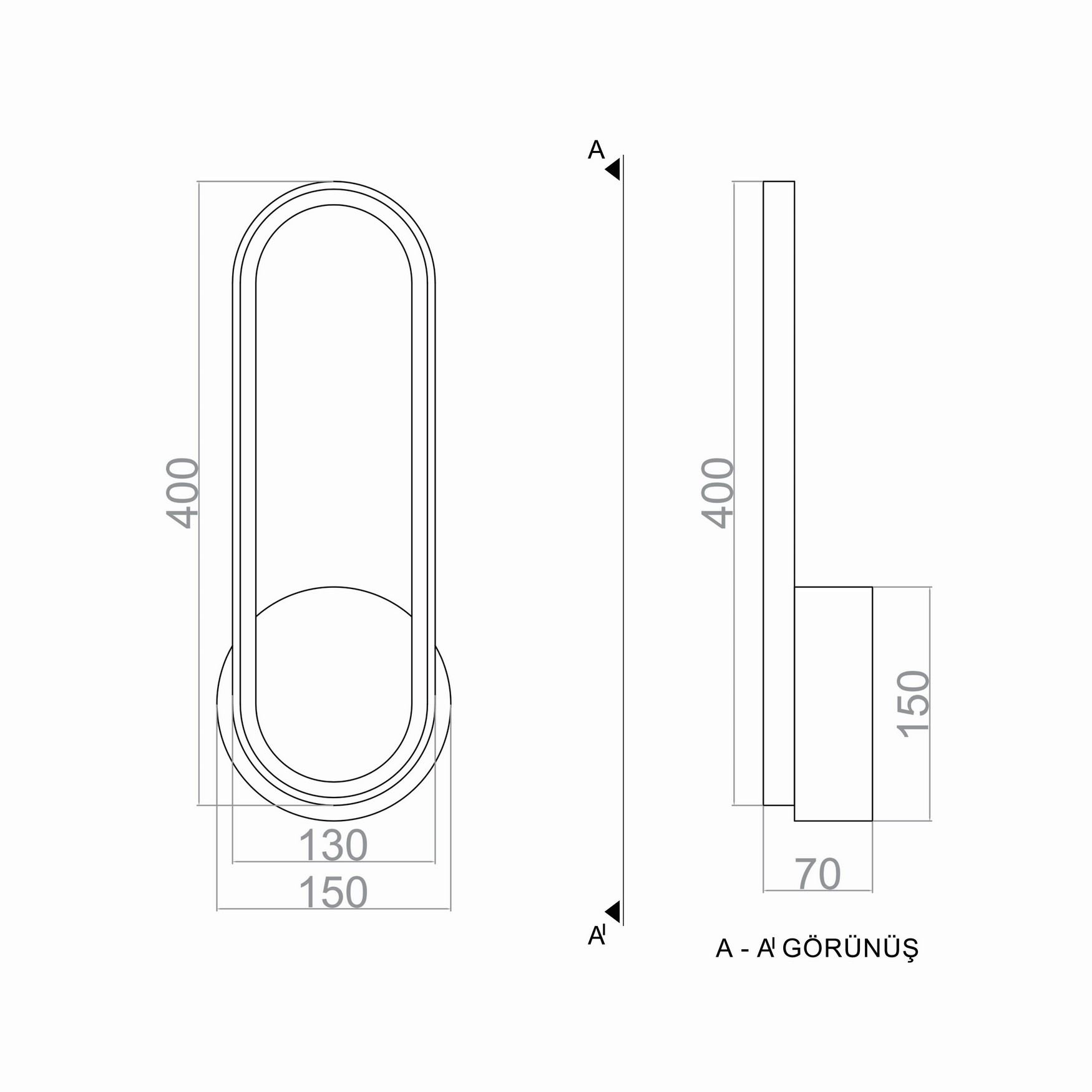 ELIPS LED Wall Light TRA74136 40x13cm 