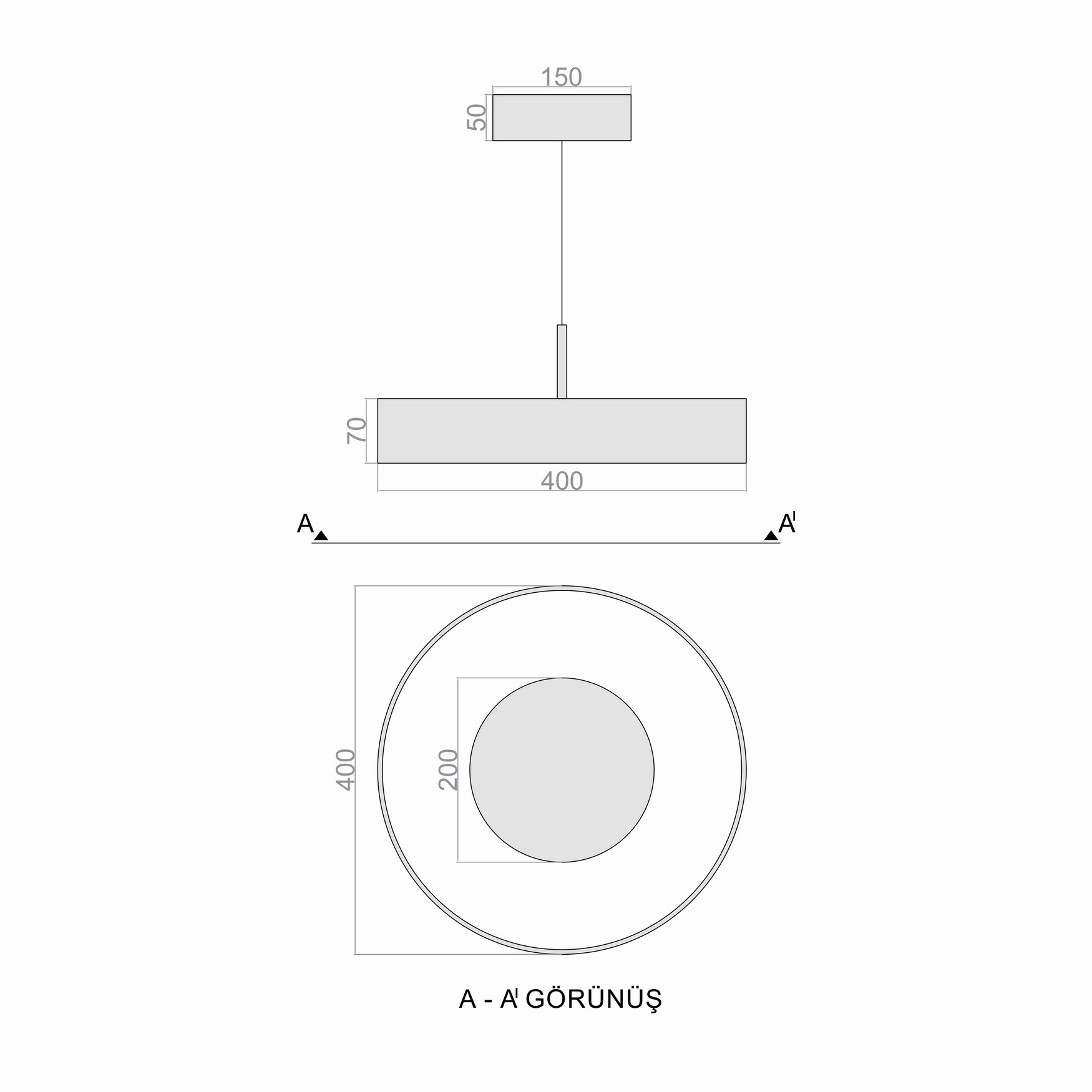 TROMMEL LED Pendant Light TRA34204 Ø40cm  