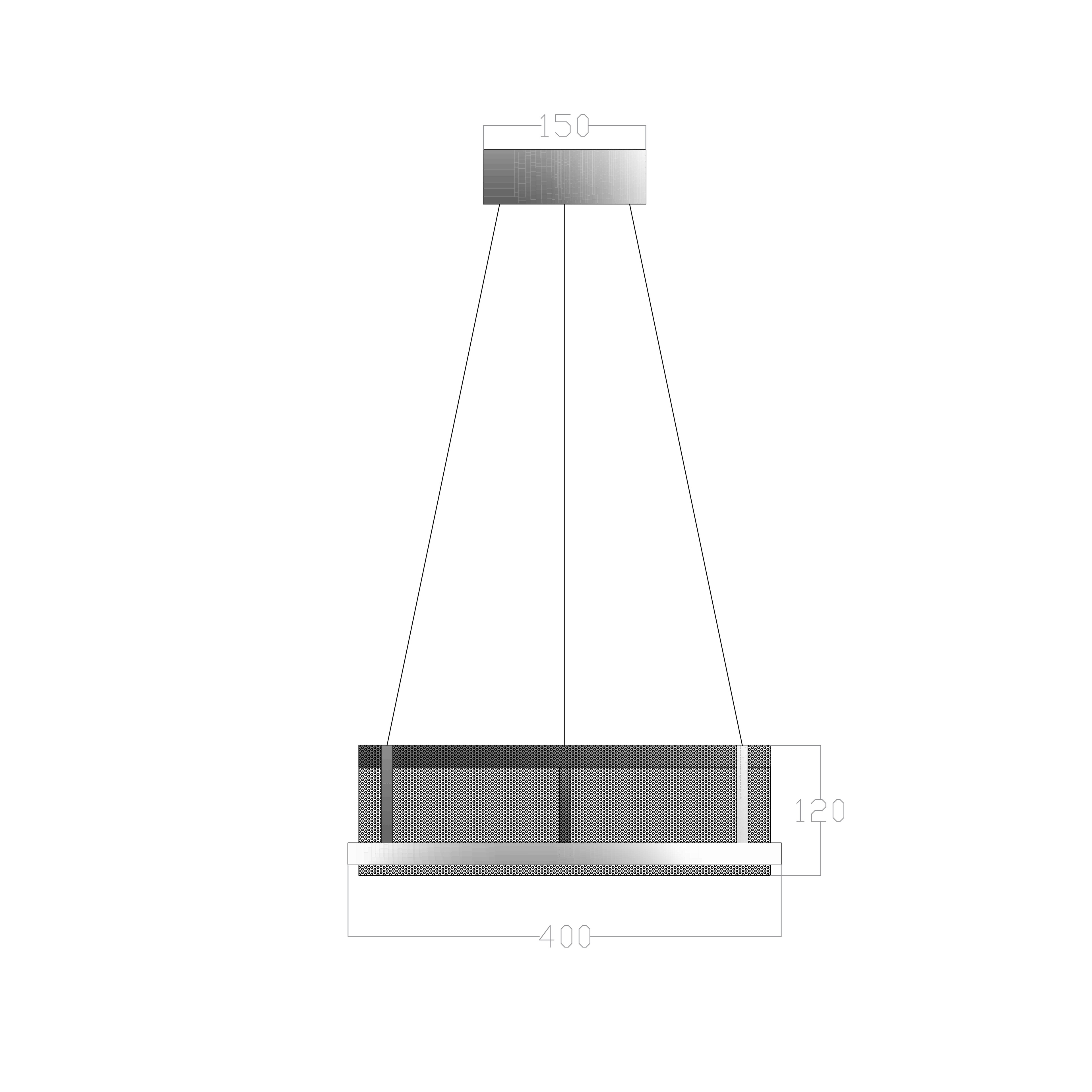 Led Avize Sarkıt METALLIC TR1A227 Ø40cm