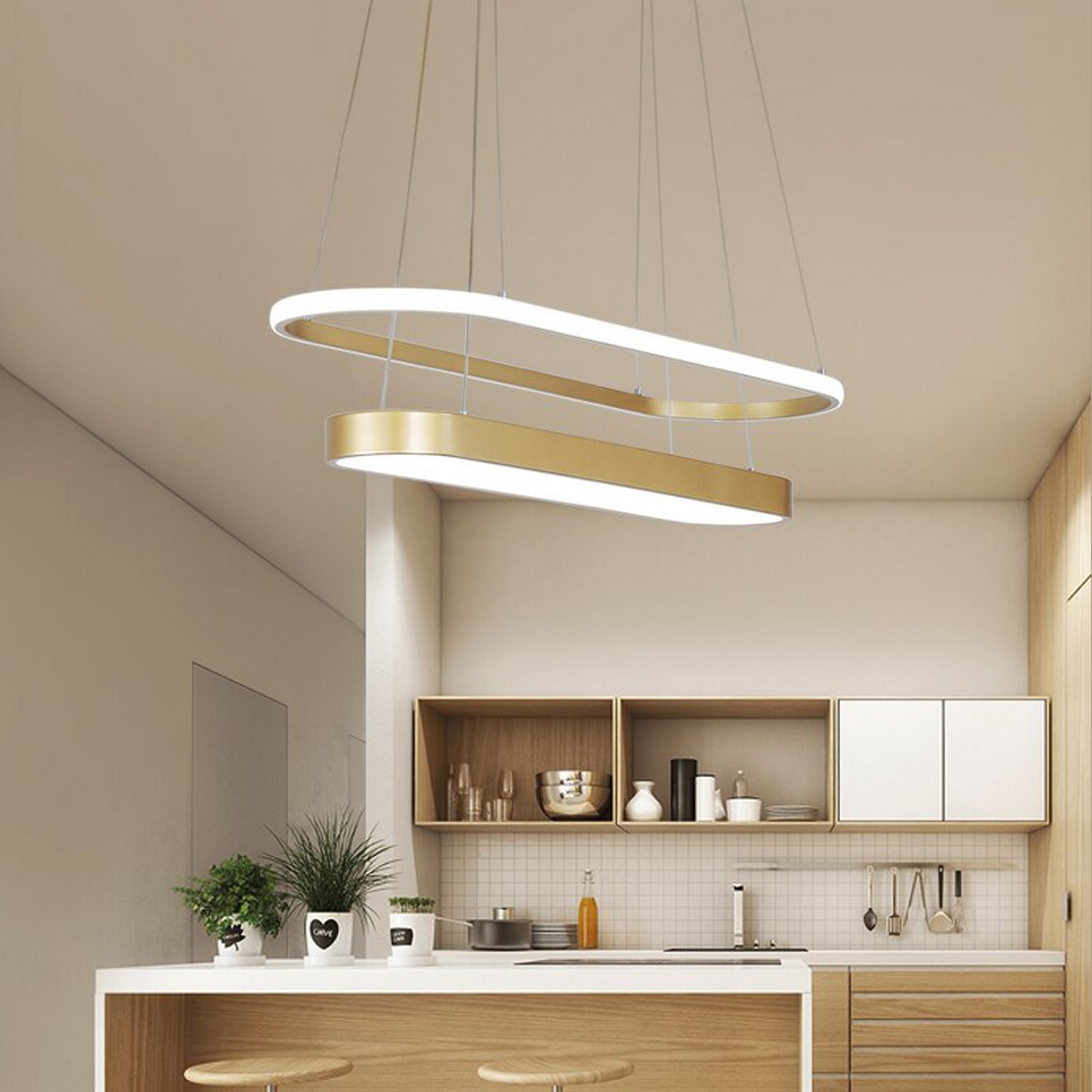 LONG DRUMBELT LED Pendant Light TRA34205 120*18cm 