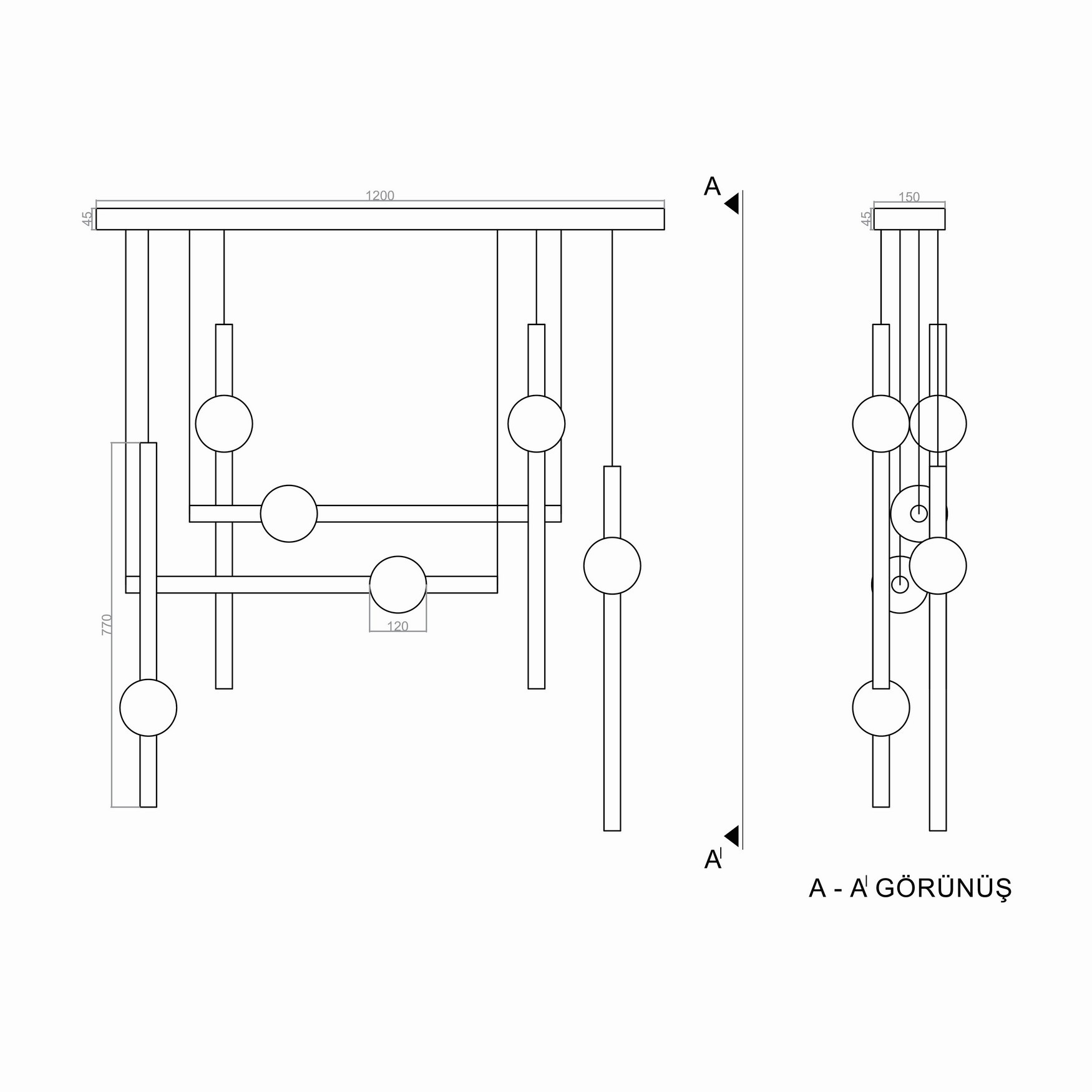 LUX QUEEN LED Pendant Light TRV83071 PRO 120*100cm