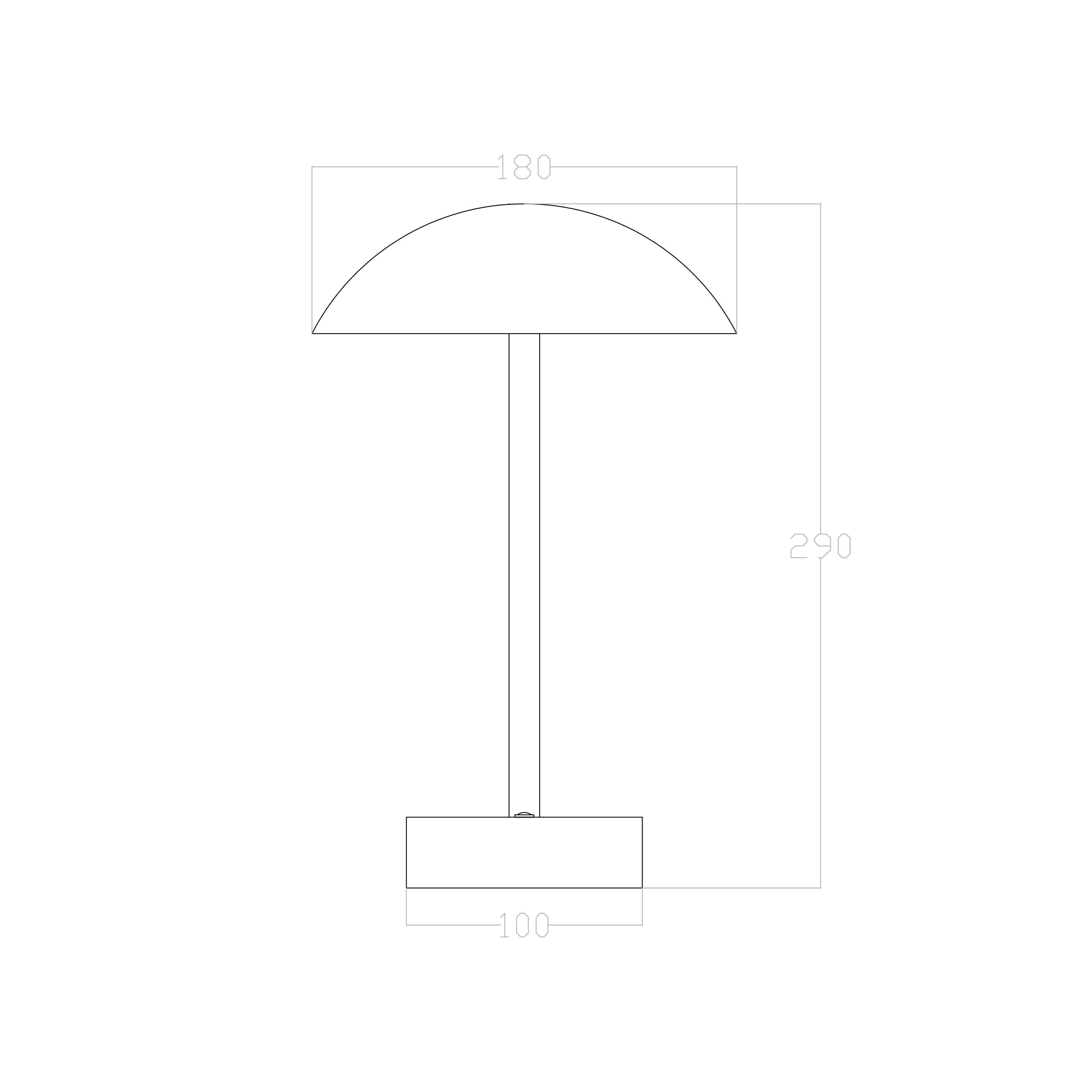 Led Şarjlı Masa Lambası MUSHROOM TR5A023 29cm
