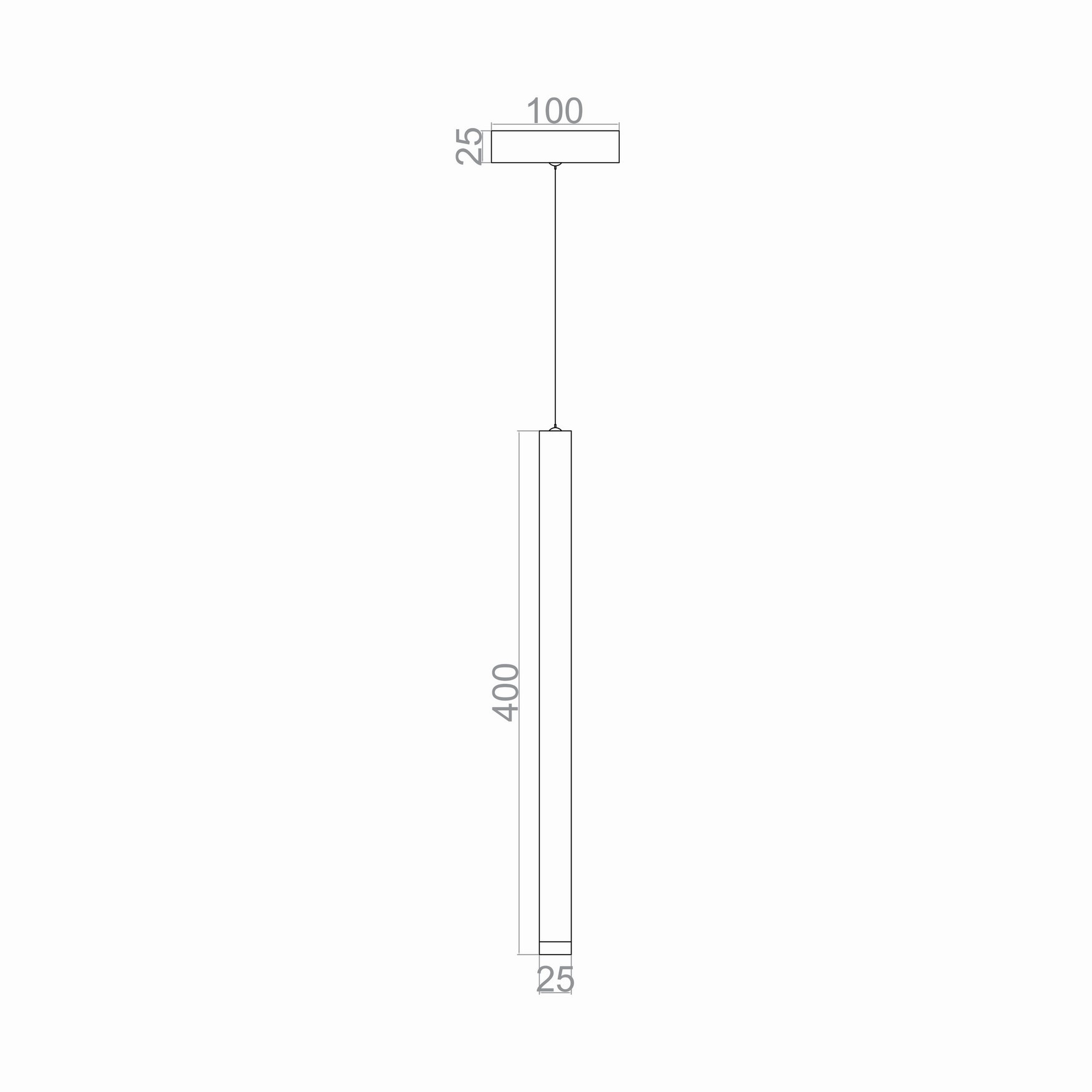 Led Avize Sarkıt TUBO TR1A138 1*Ø25mm