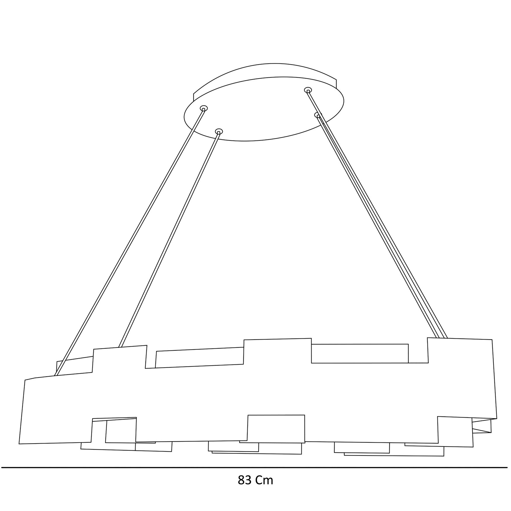 Led Avize Sarkıt KALE TR1A134 83x35cm