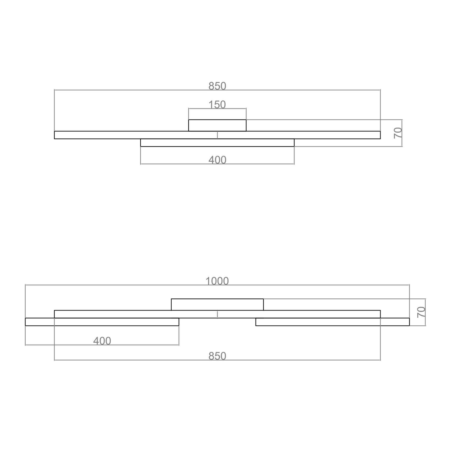 GLASSES LED Ceiling Light TRA32030 100*85cm  