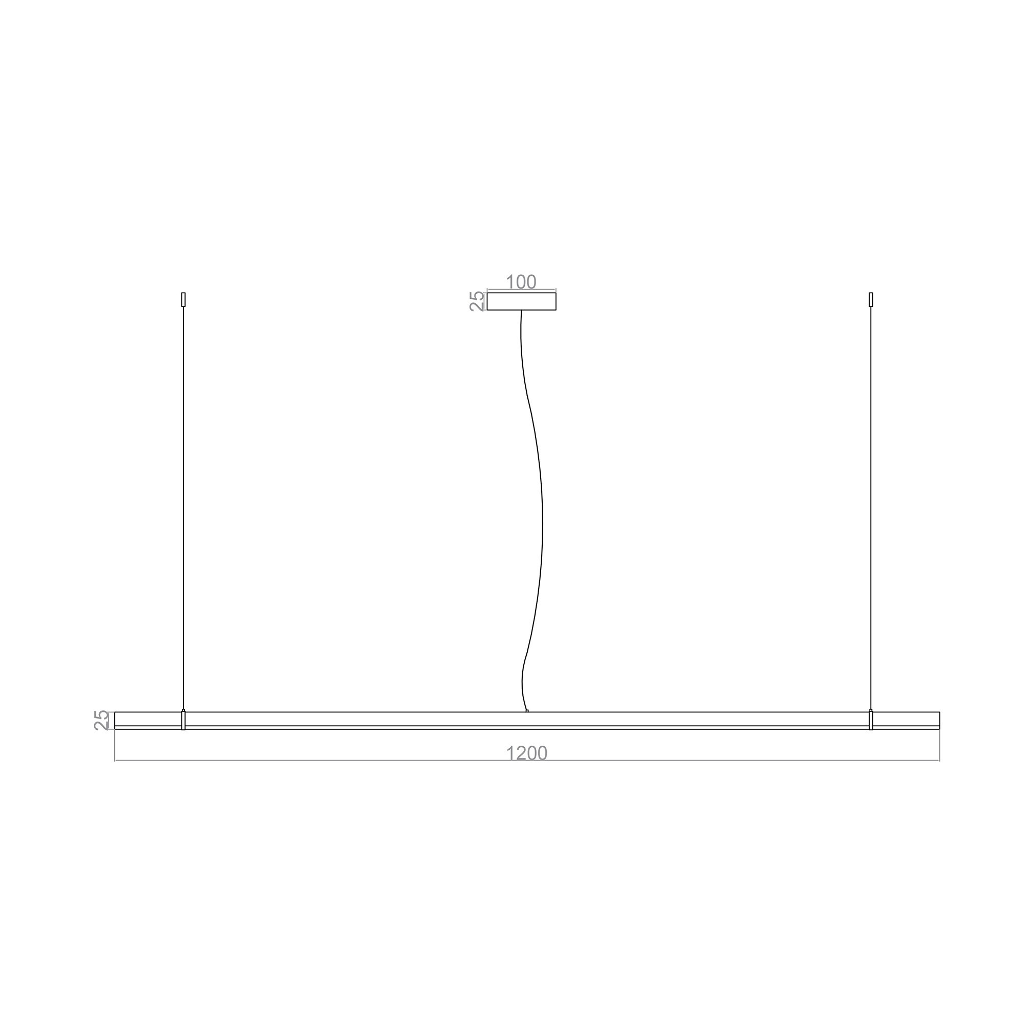 Led Avize Sarkıt U-TURN TR1A127 120cm