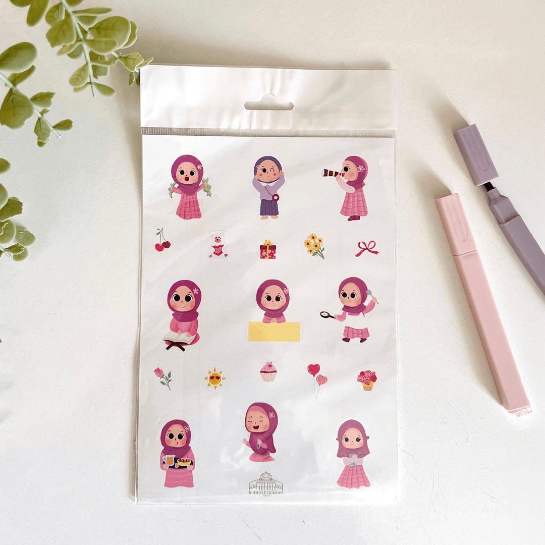 Pembe Kız Sticker