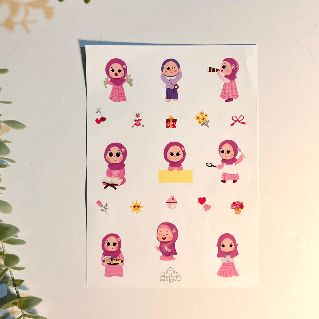 Pembe Kız Sticker