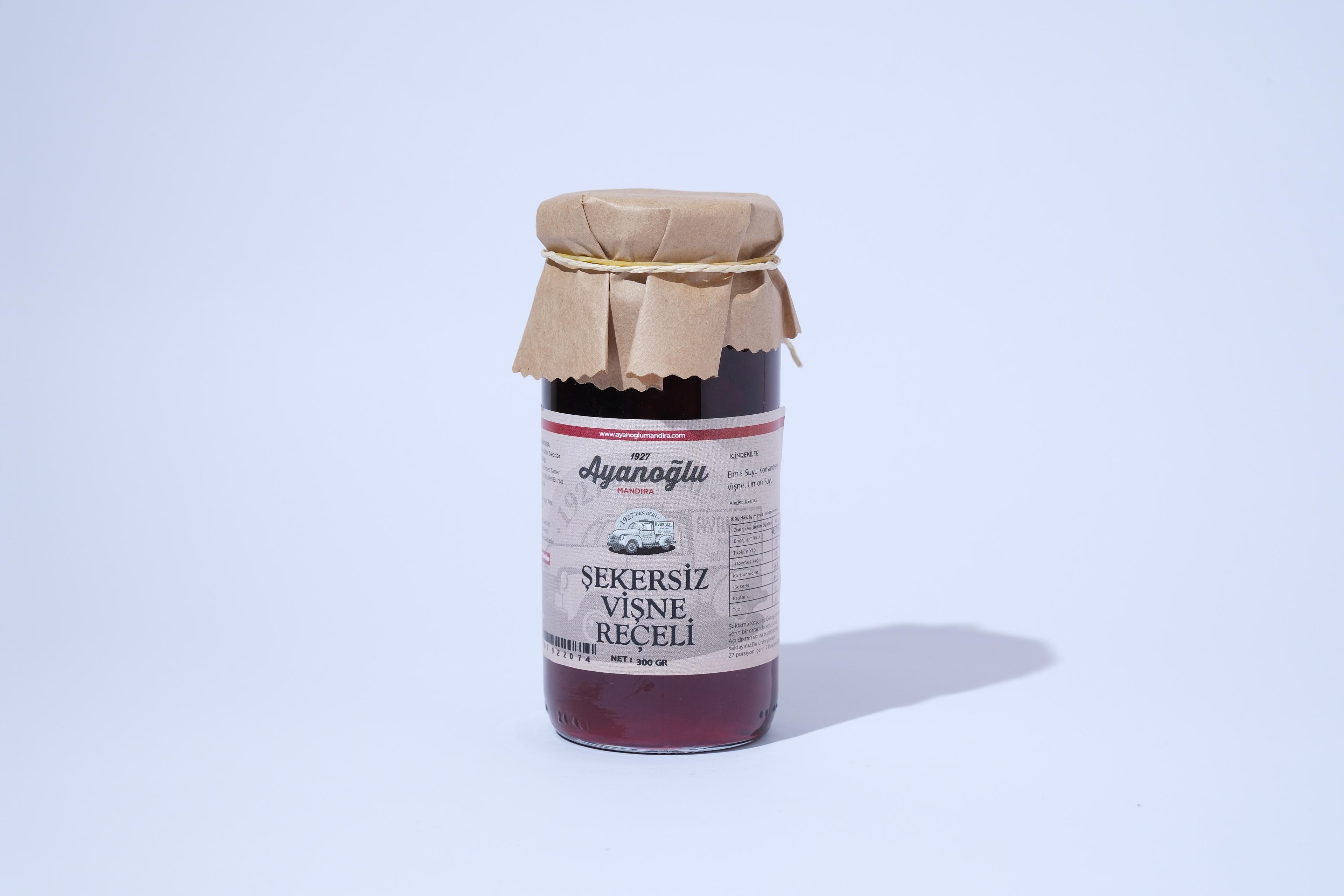 Şekersiz Vişne Reçeli 300 Gr