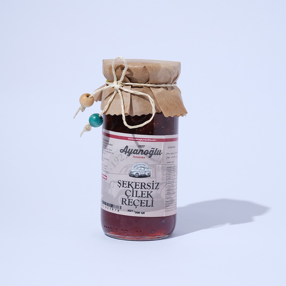 Şekersiz Çilek Reçeli 300 Gr