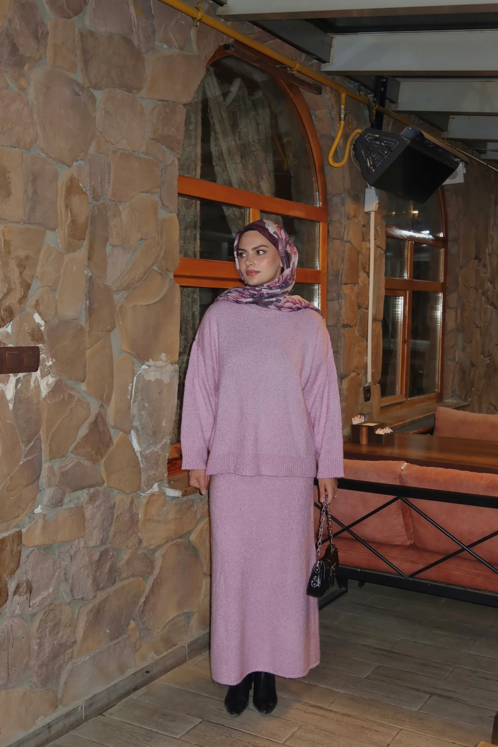 Sindi Etekli Takım - PUDRA PEMBE