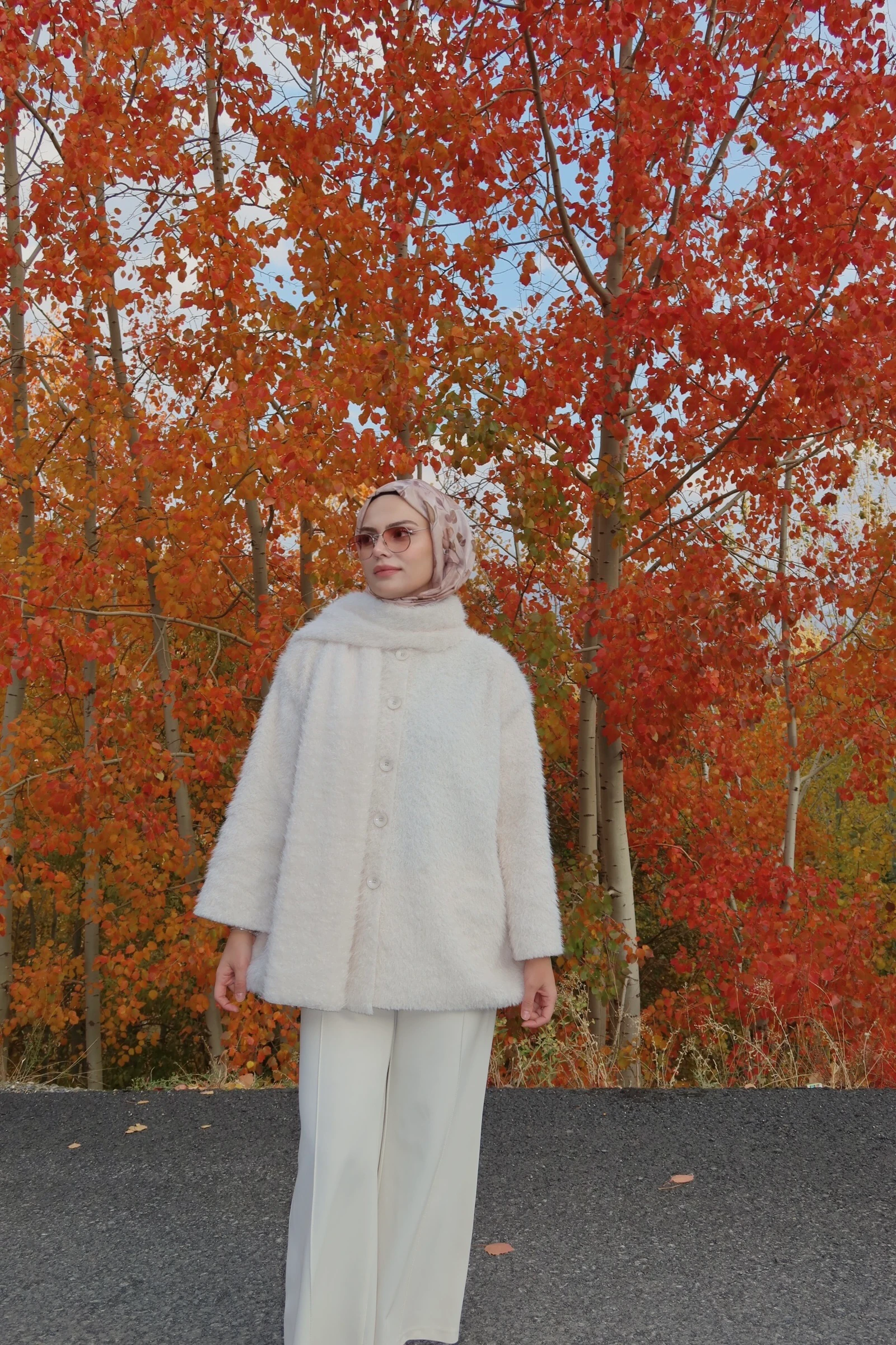 Atkılı Pinterest Ceket - KREM