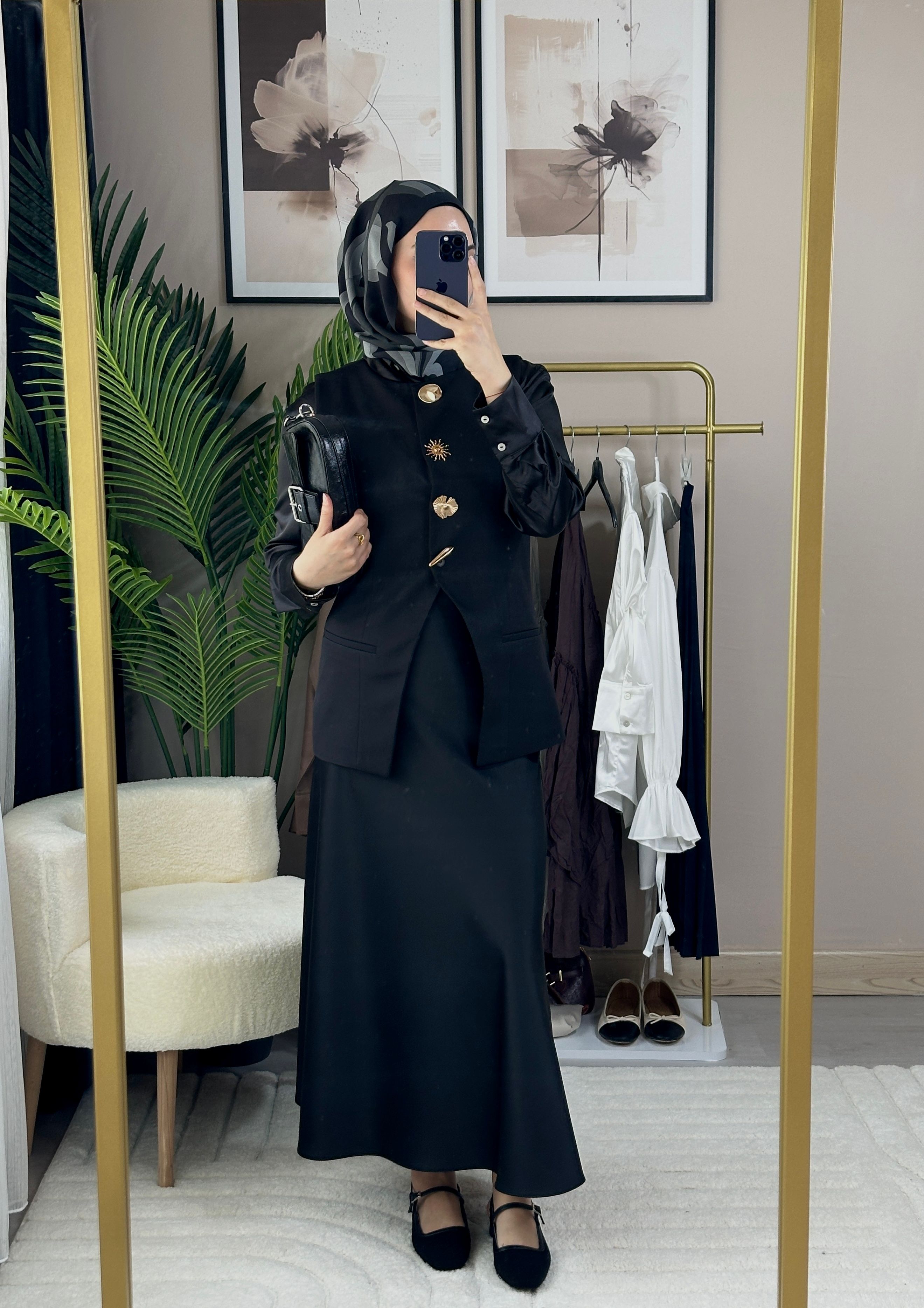Zara Saten Etek - SİYAH