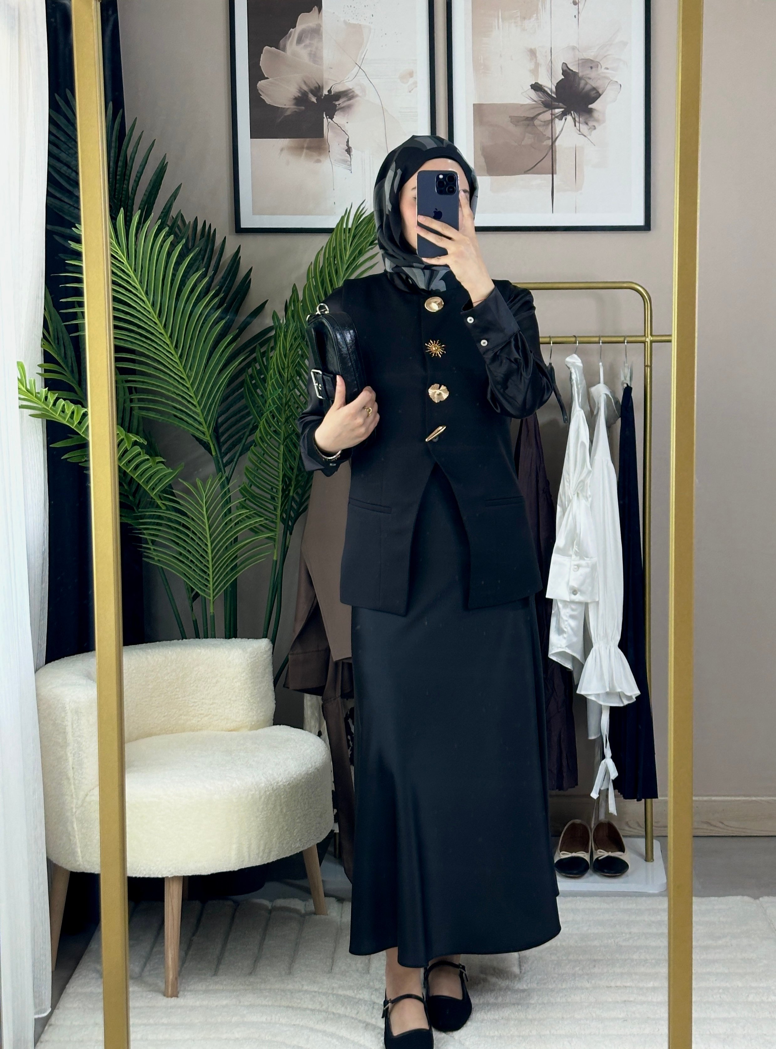 Zara Saten Etek - SİYAH