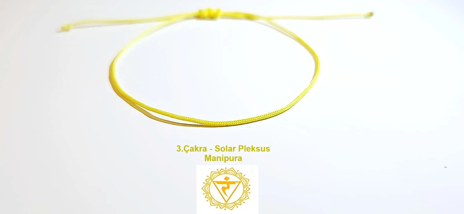 Sarı İpli Solar Pleksus Çakra Bilekliği