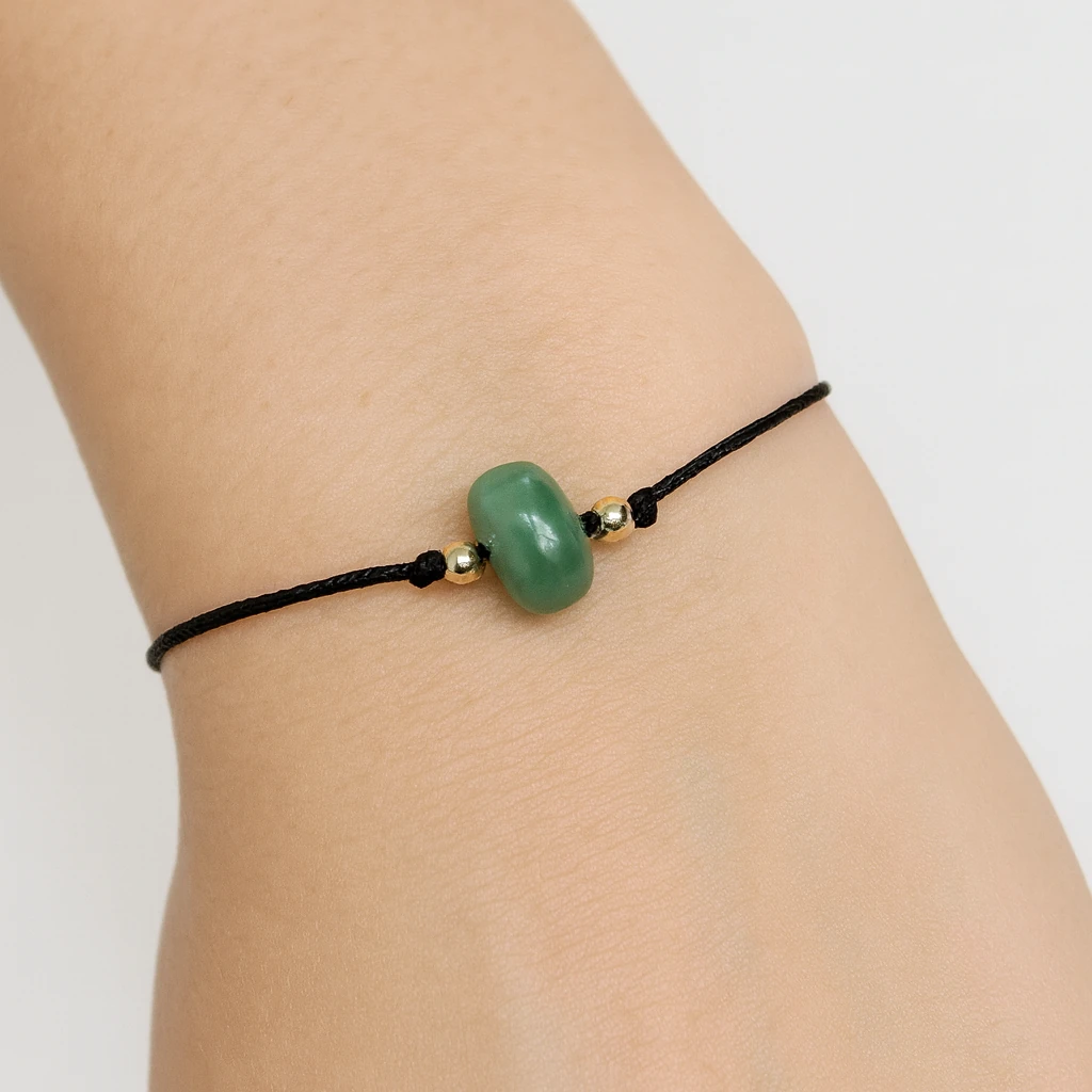 Boğa Burcu Doğal Taş Bileklik – Aventurin, Gül Kuvars ve Yeşim Enerji Kombinasyonu