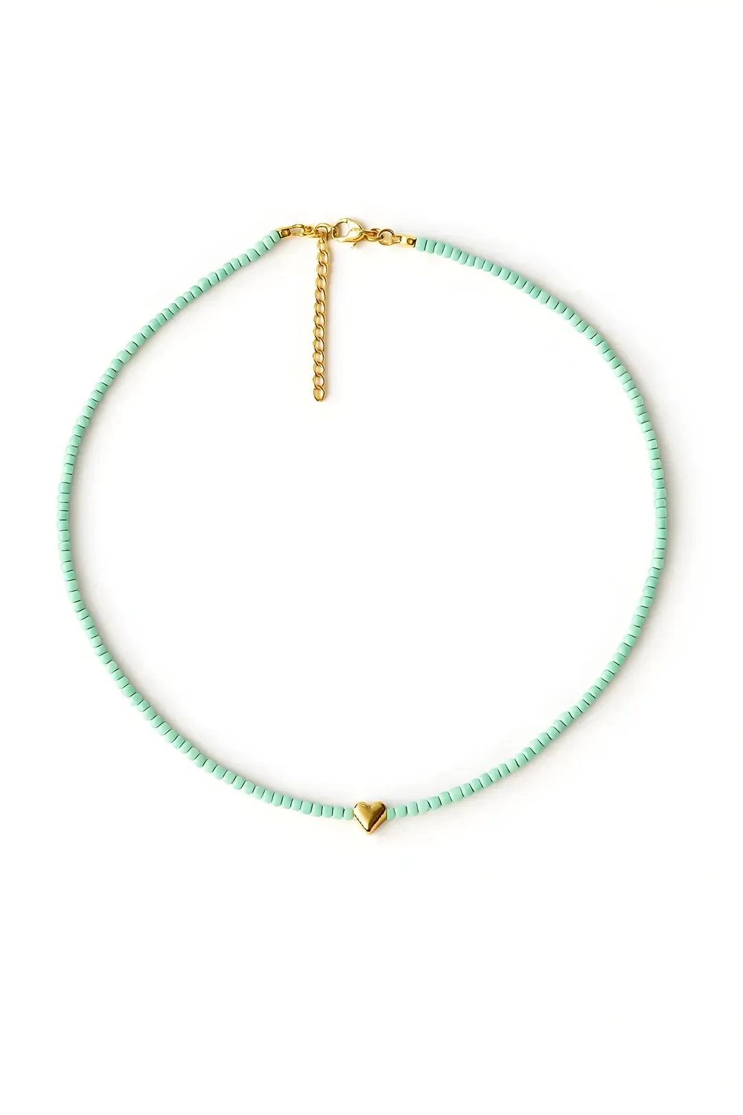 Kalpli Su Yeşili Kolye