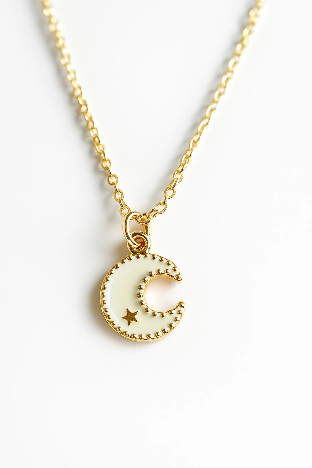 Mini Charm Zincir Kolyeler Beyaz Seri 