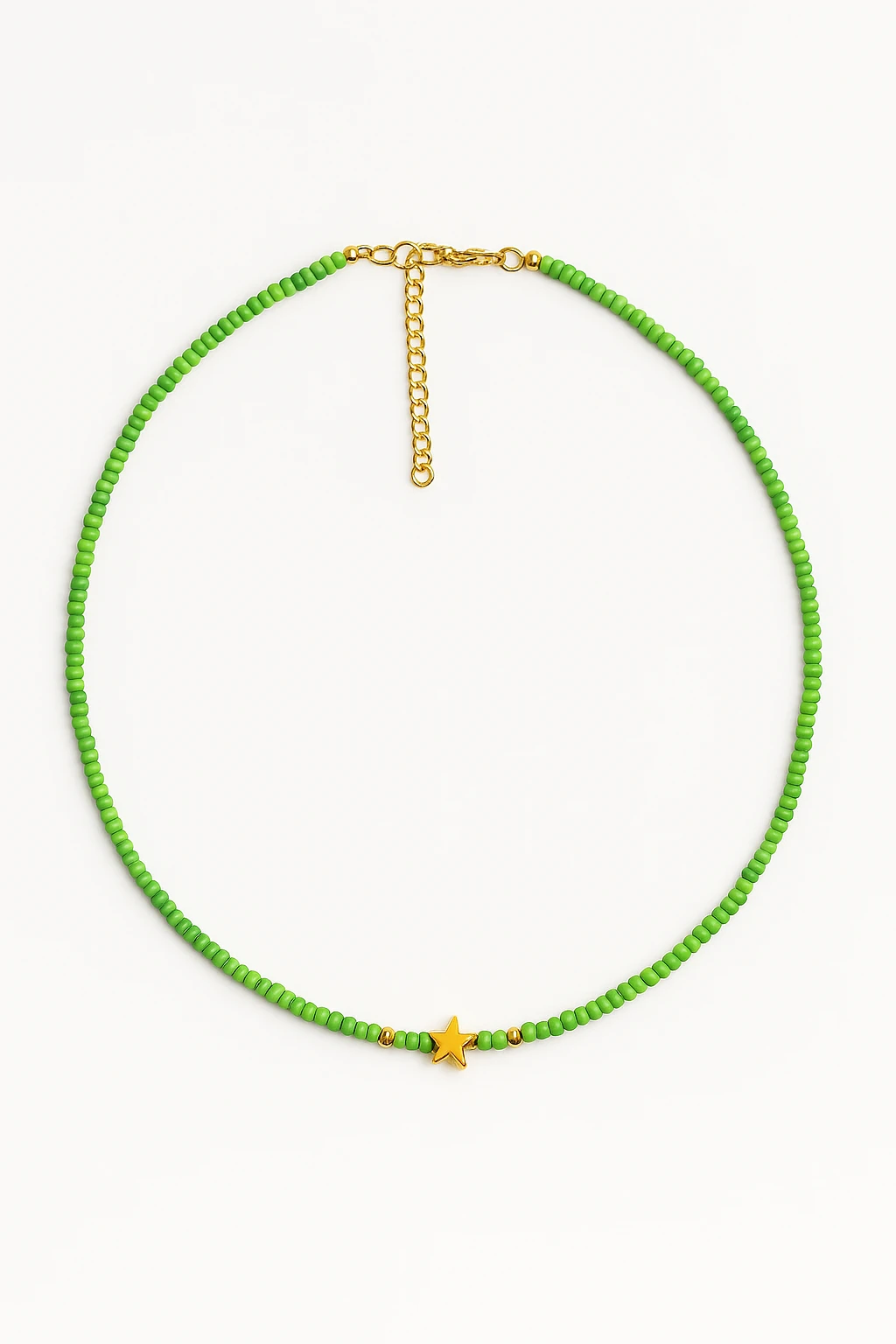 Yıldızlı Yeşil Kolye