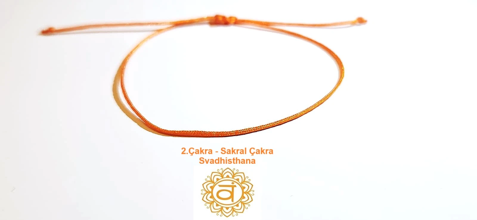 Turuncu İpli Sakral Çakra Bilekliği
