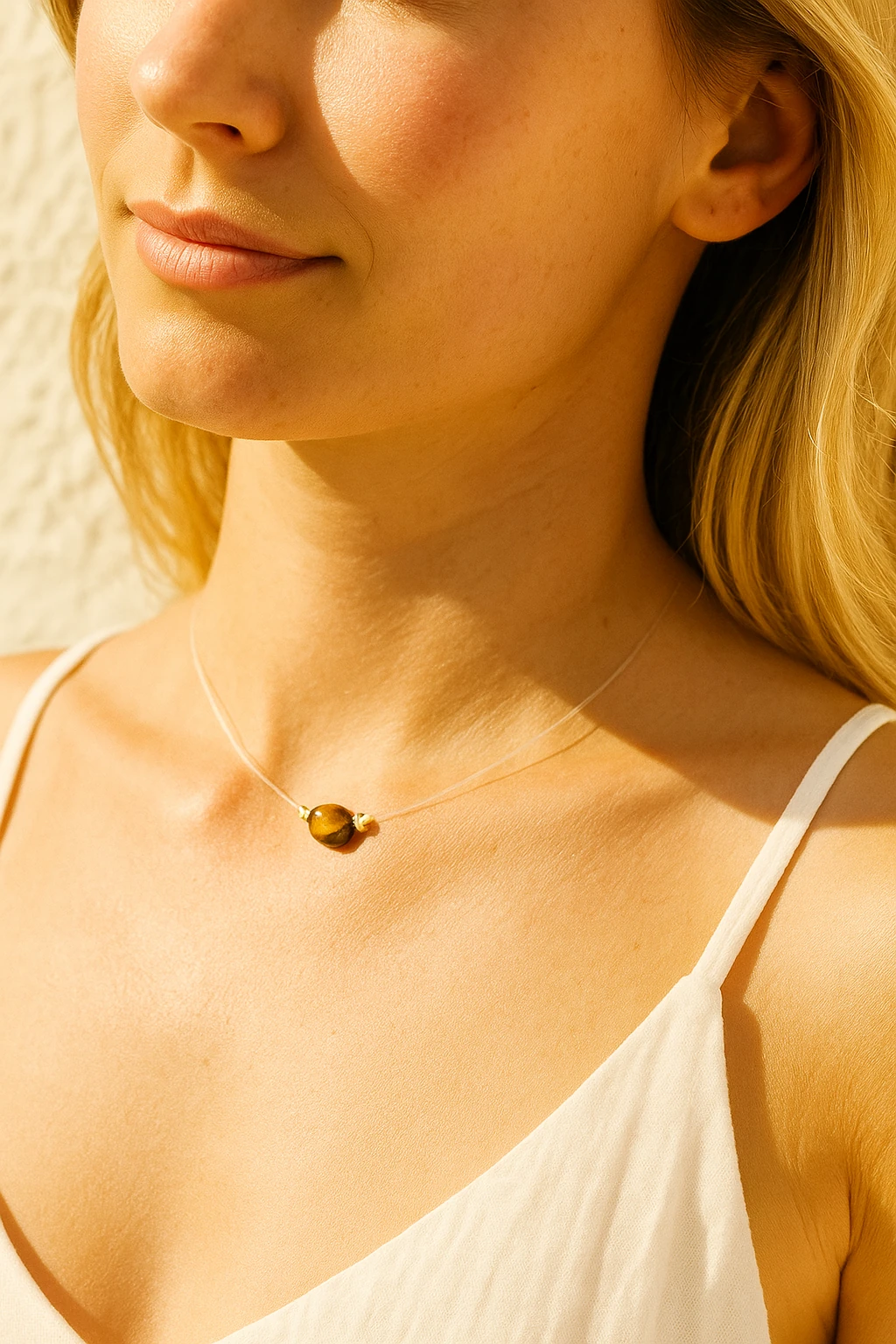 Hayalet Kaplan Gözü Kolye