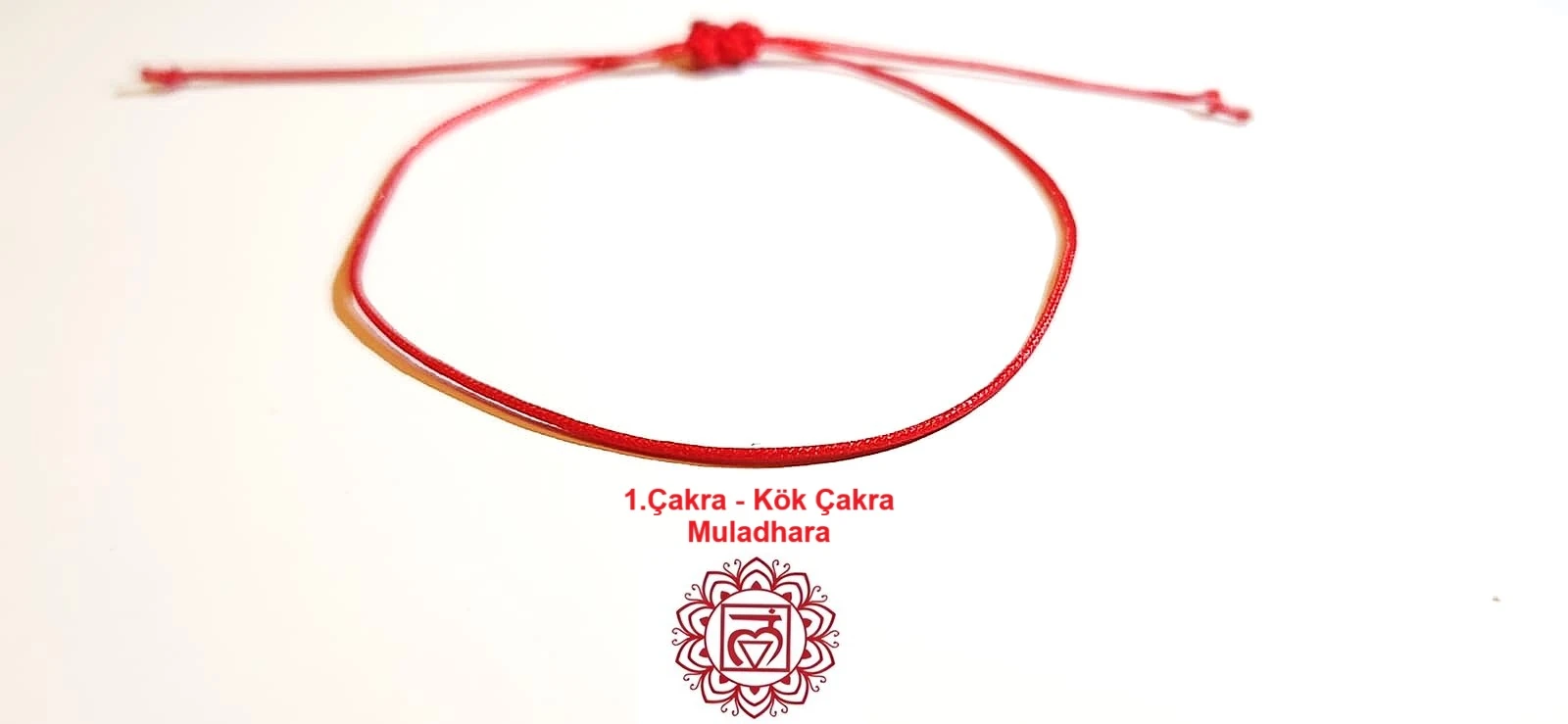 Kök Çakra Kırmızı Bileklik 