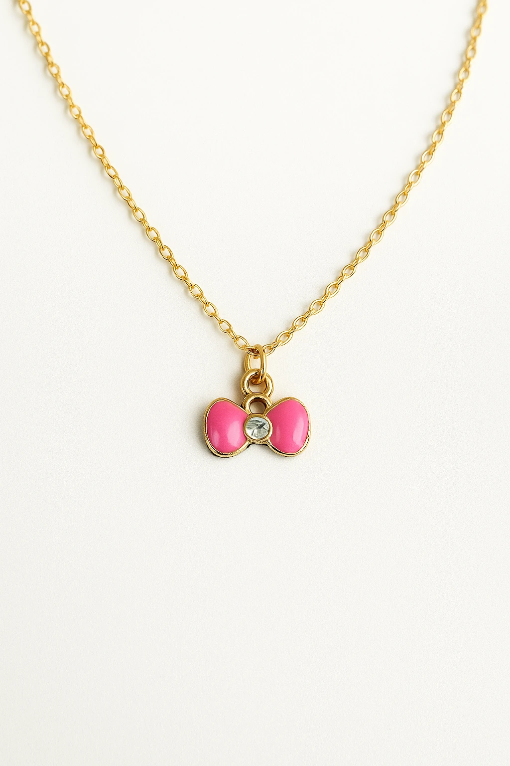 Pembe Kraliyet Arabası Kolye