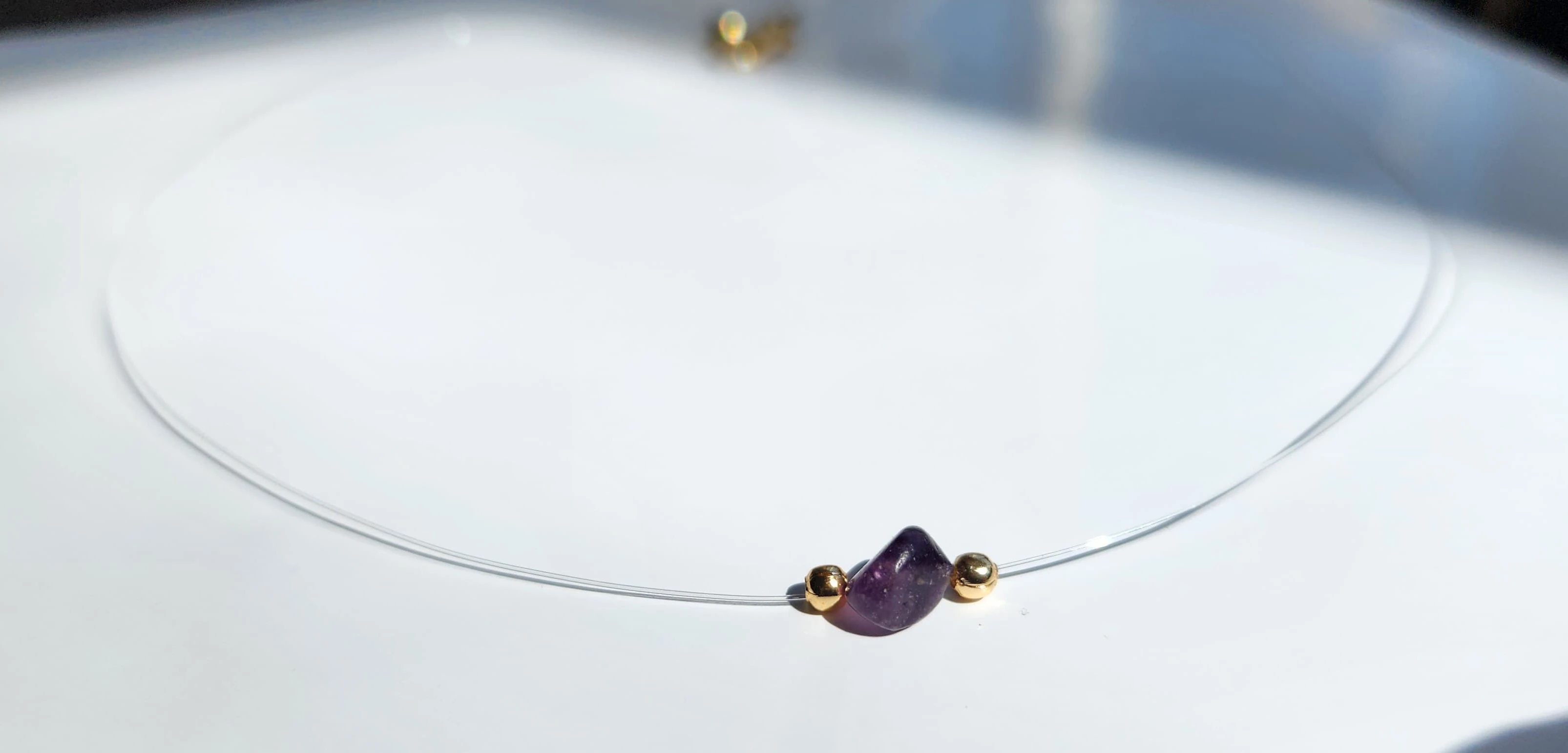 Hayalet Florit Taşı Kolye