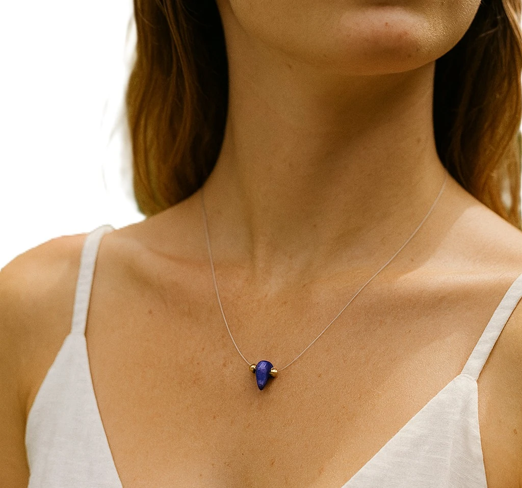 Hayalet Lapis Lazuli Kolye