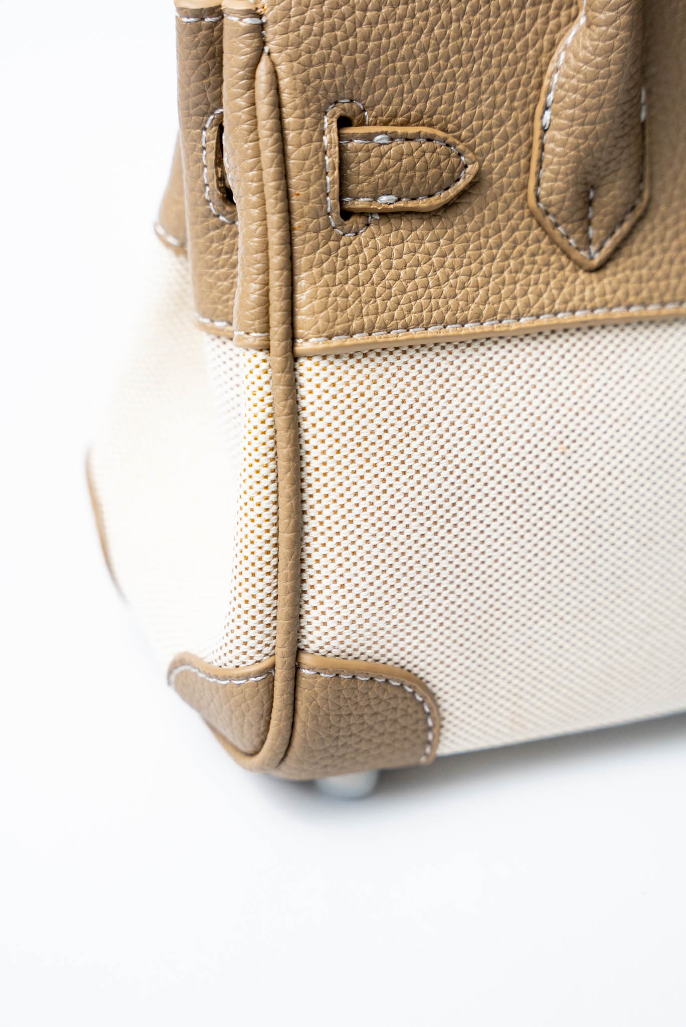 Small Bej Tote Natural Çanta