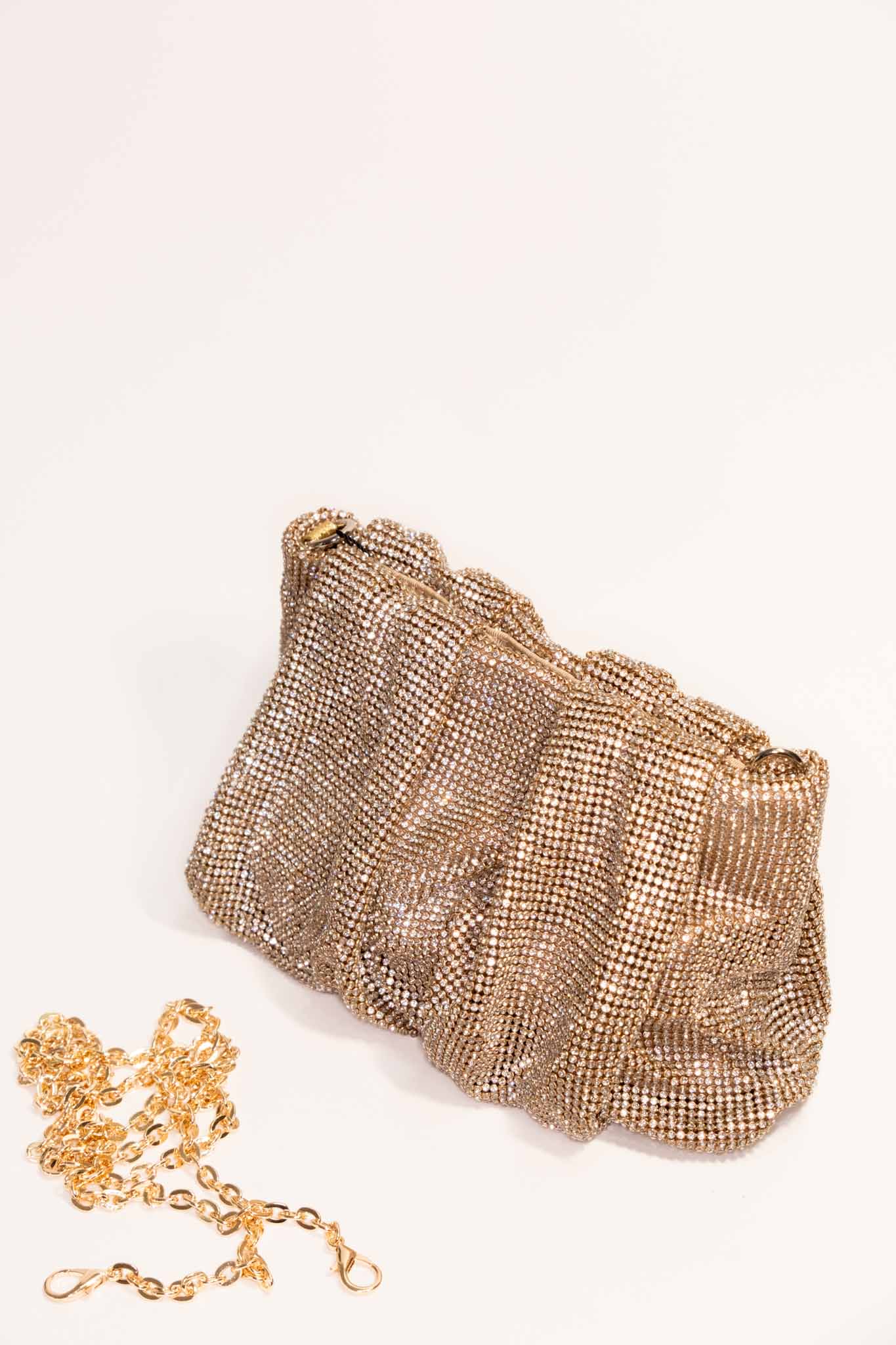 Boncuklu Clutch Çanta