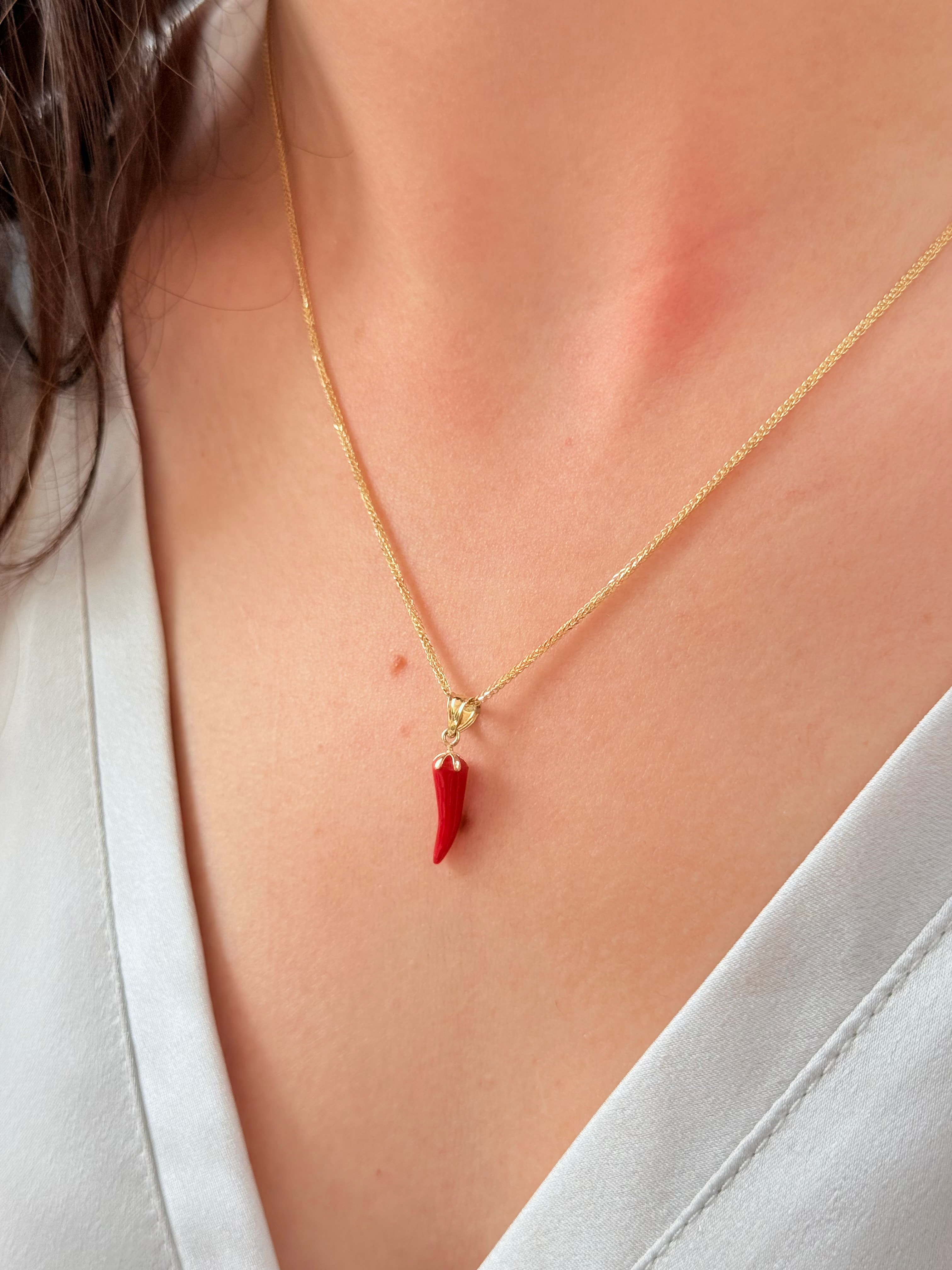 Altın Biber Kolye Ucu - 0.51 gram