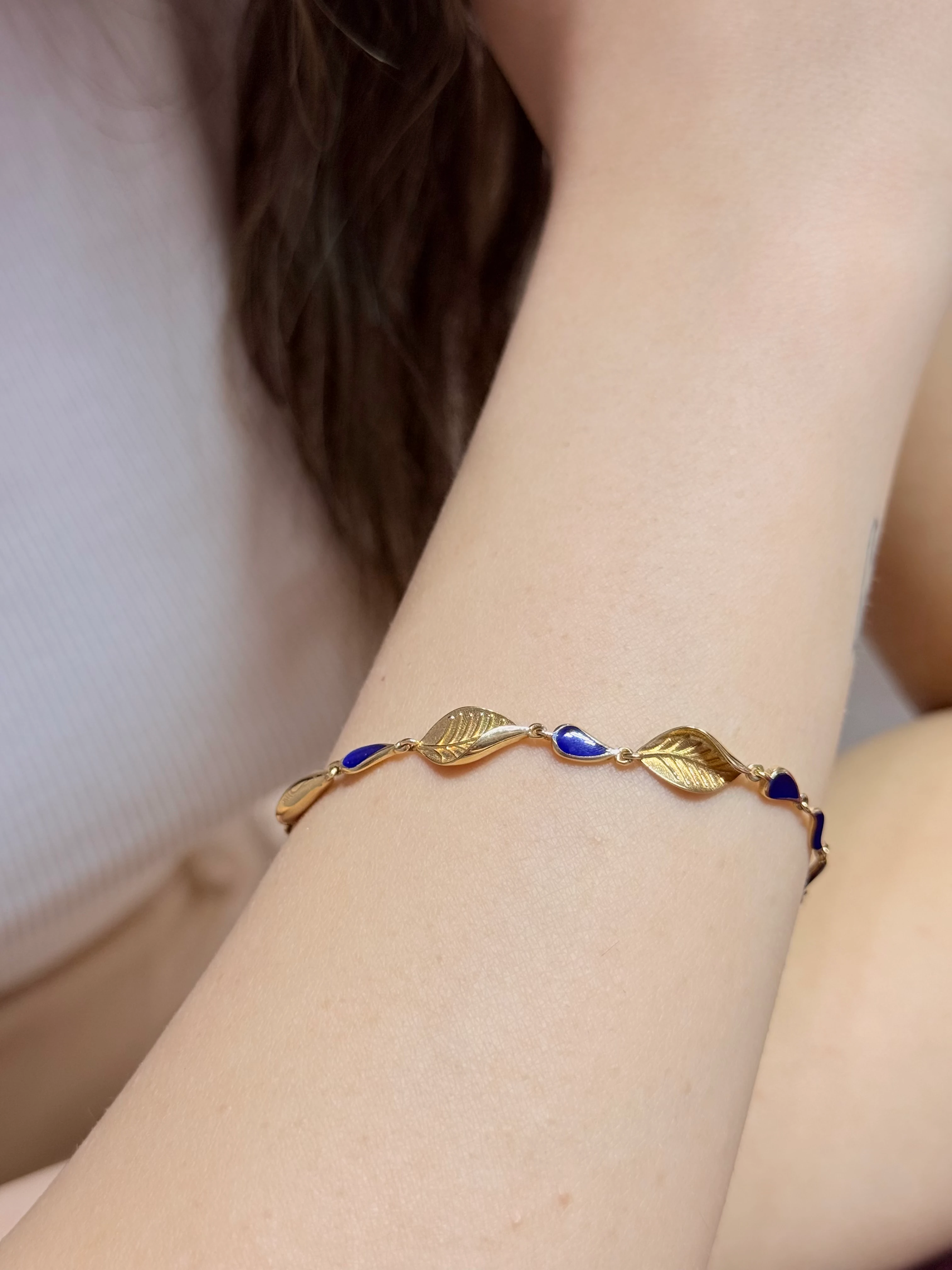 Hazan Mineli Altın Bileklik