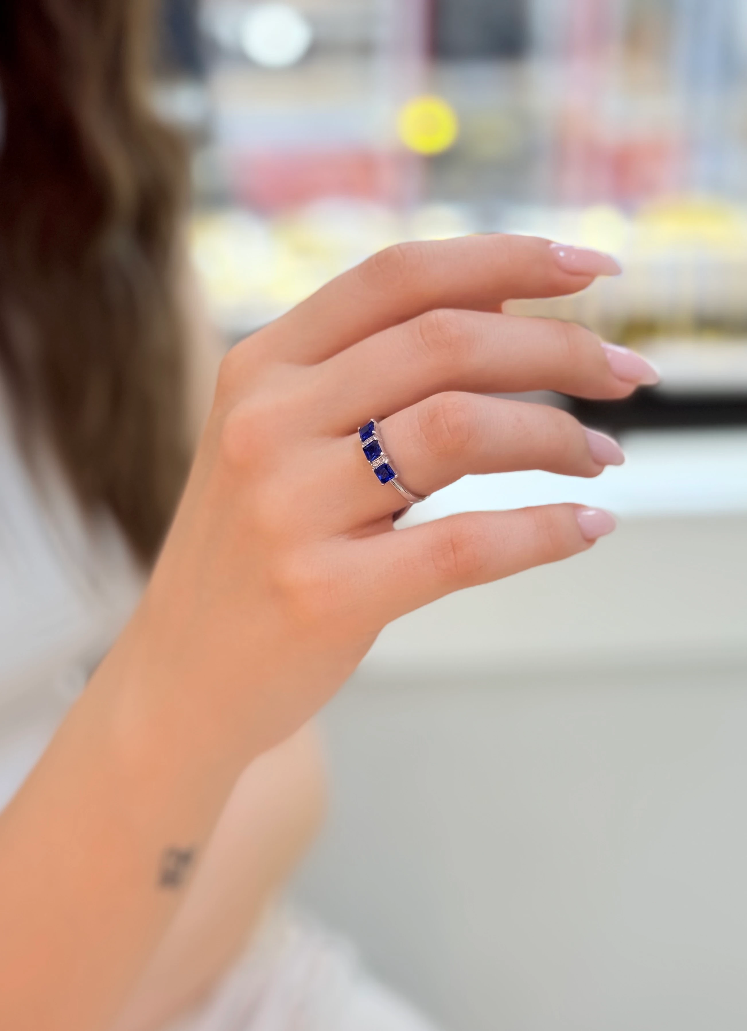 Teresa Beyaz Altın Yüzük