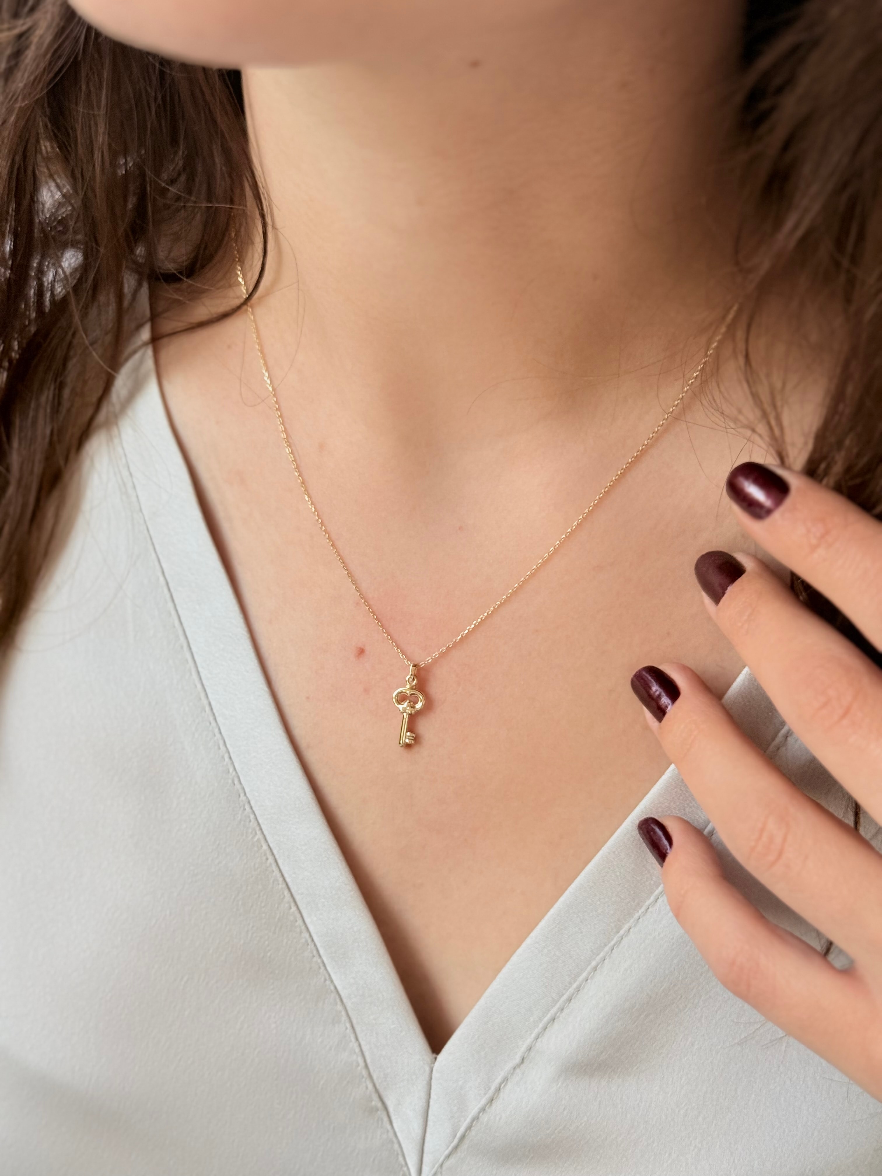 Anahtar Altın Kolye