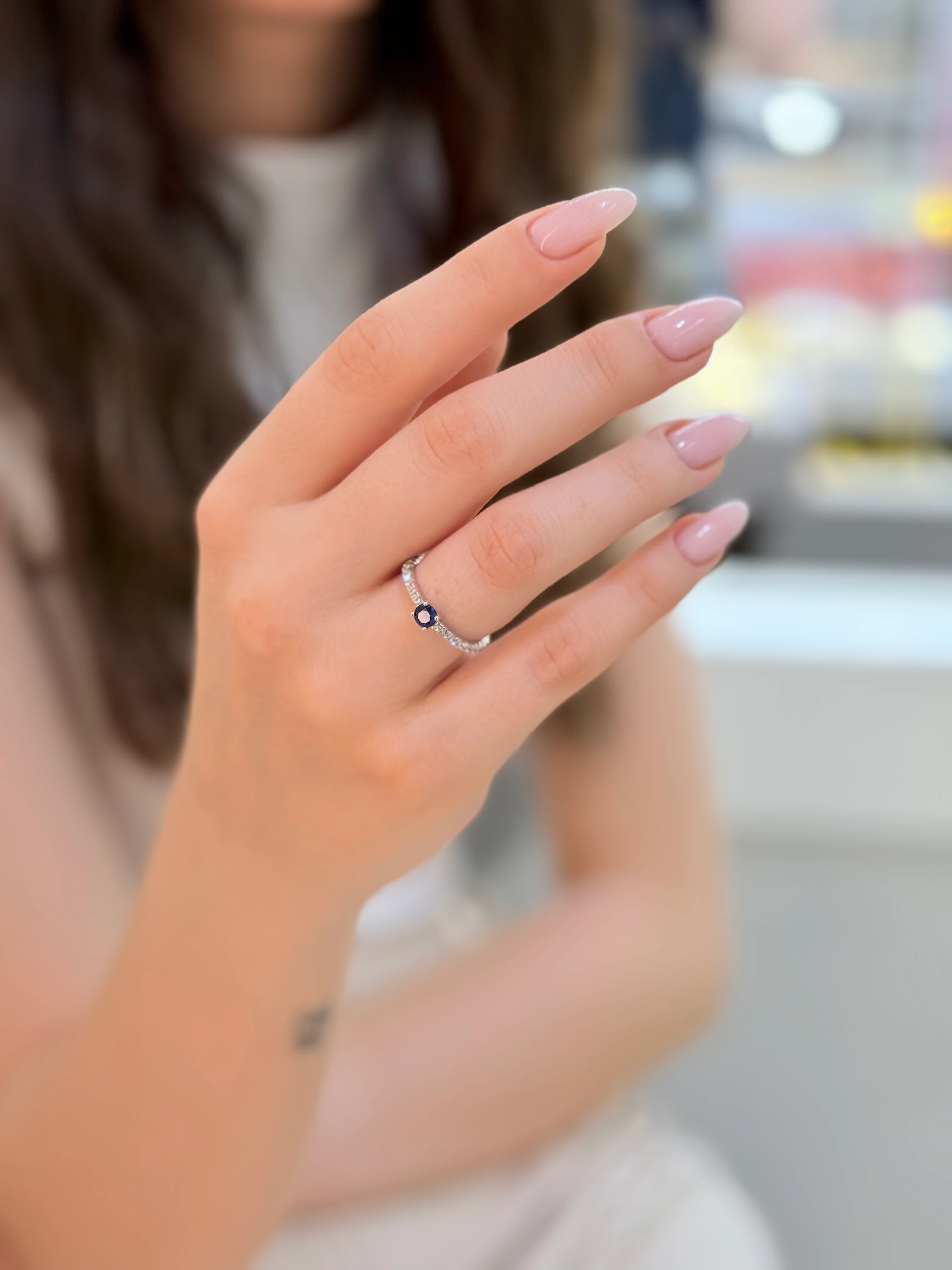 Patricia Beyaz Altın Yüzük