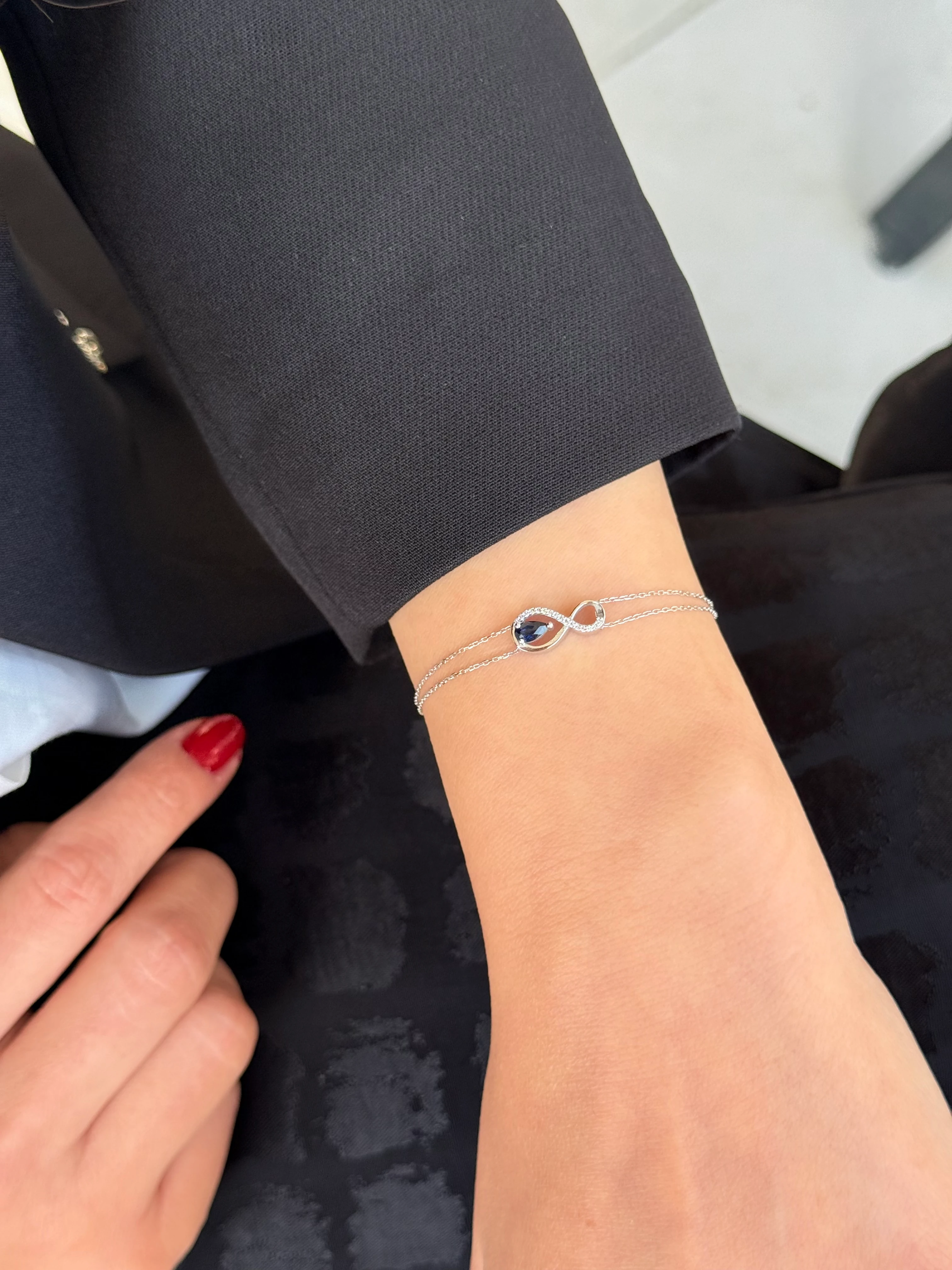 Safir Pırlanta Bileklik