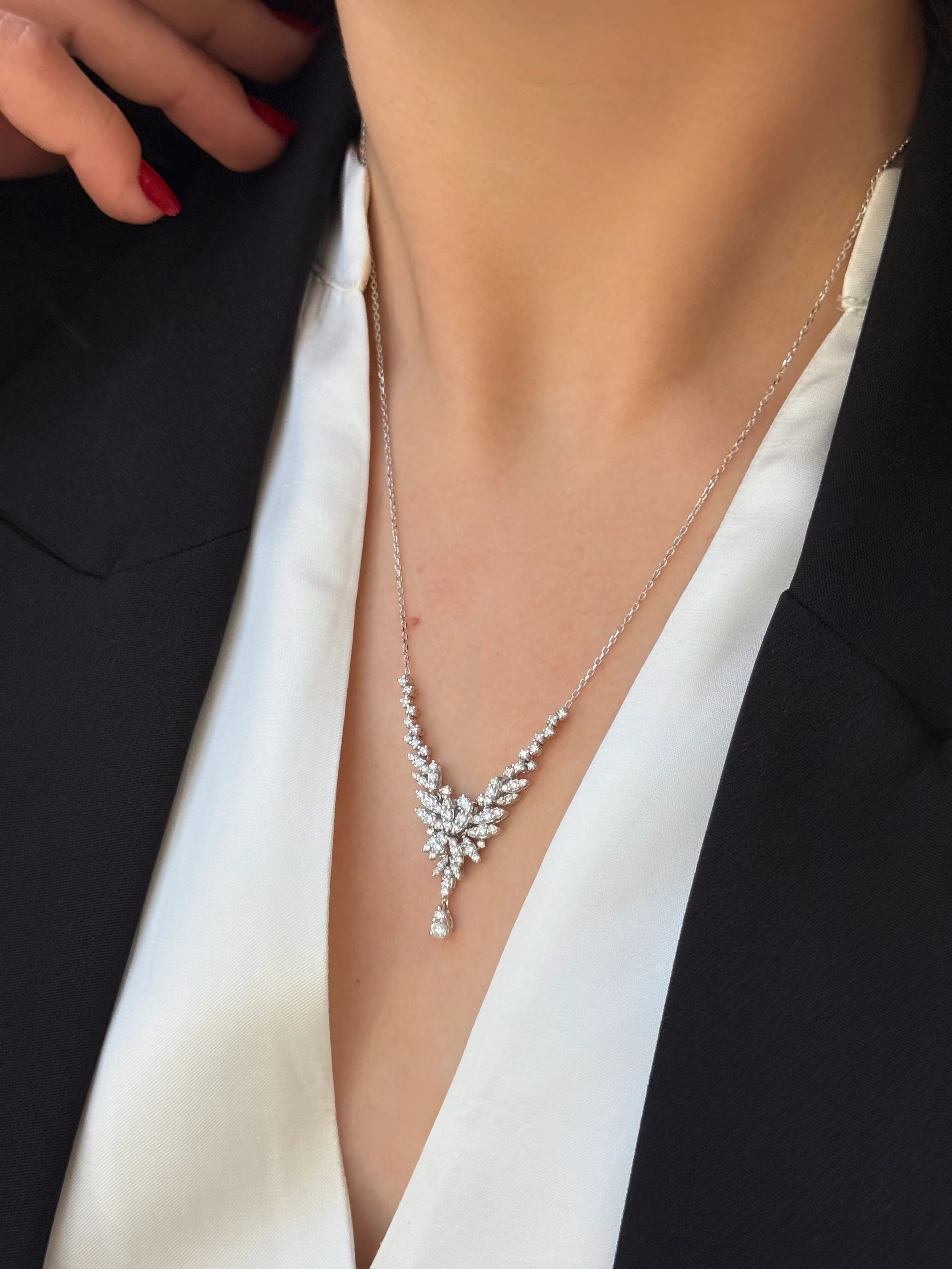 0.94 Karat Pırlanta Kolye