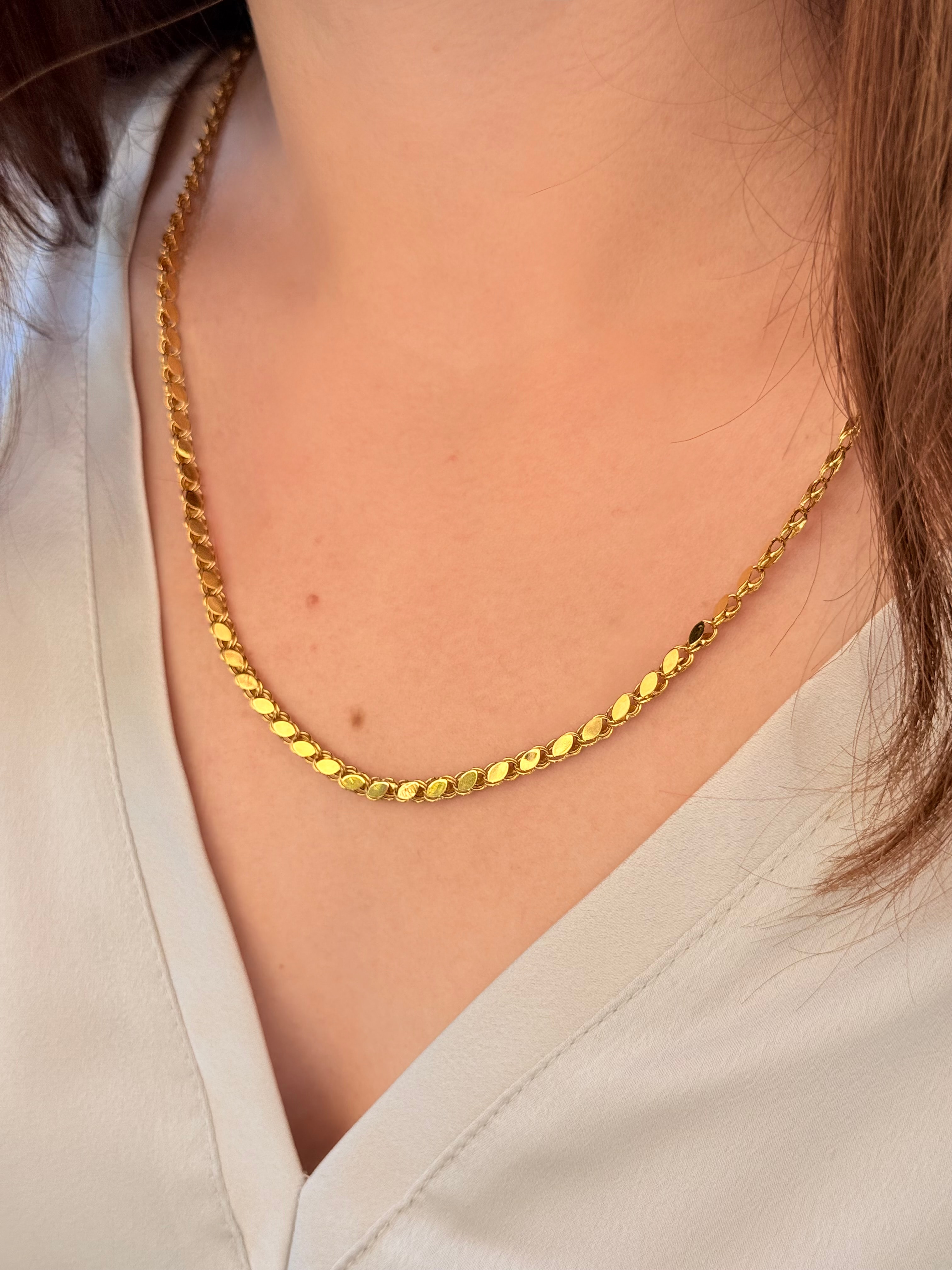 Altın Pul Zincir Kolye