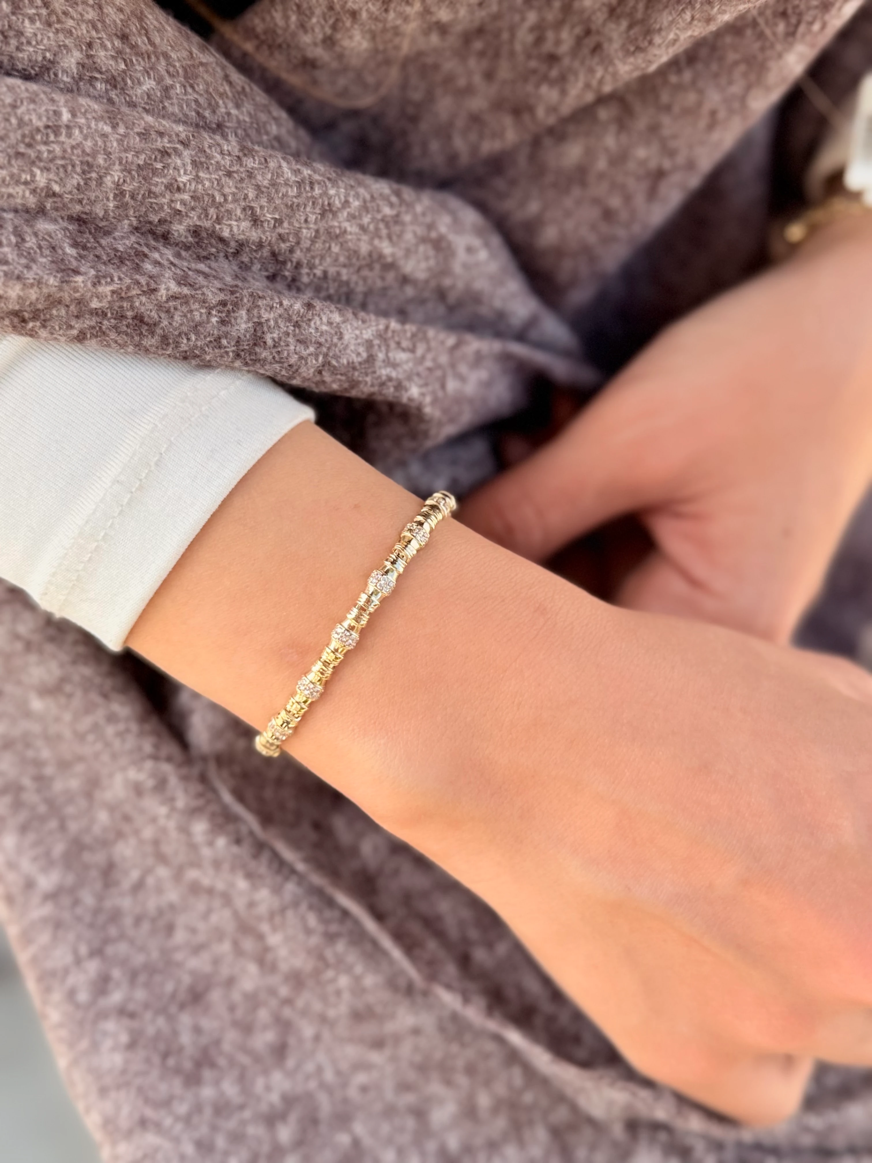 Bamboo Altın Bileklik