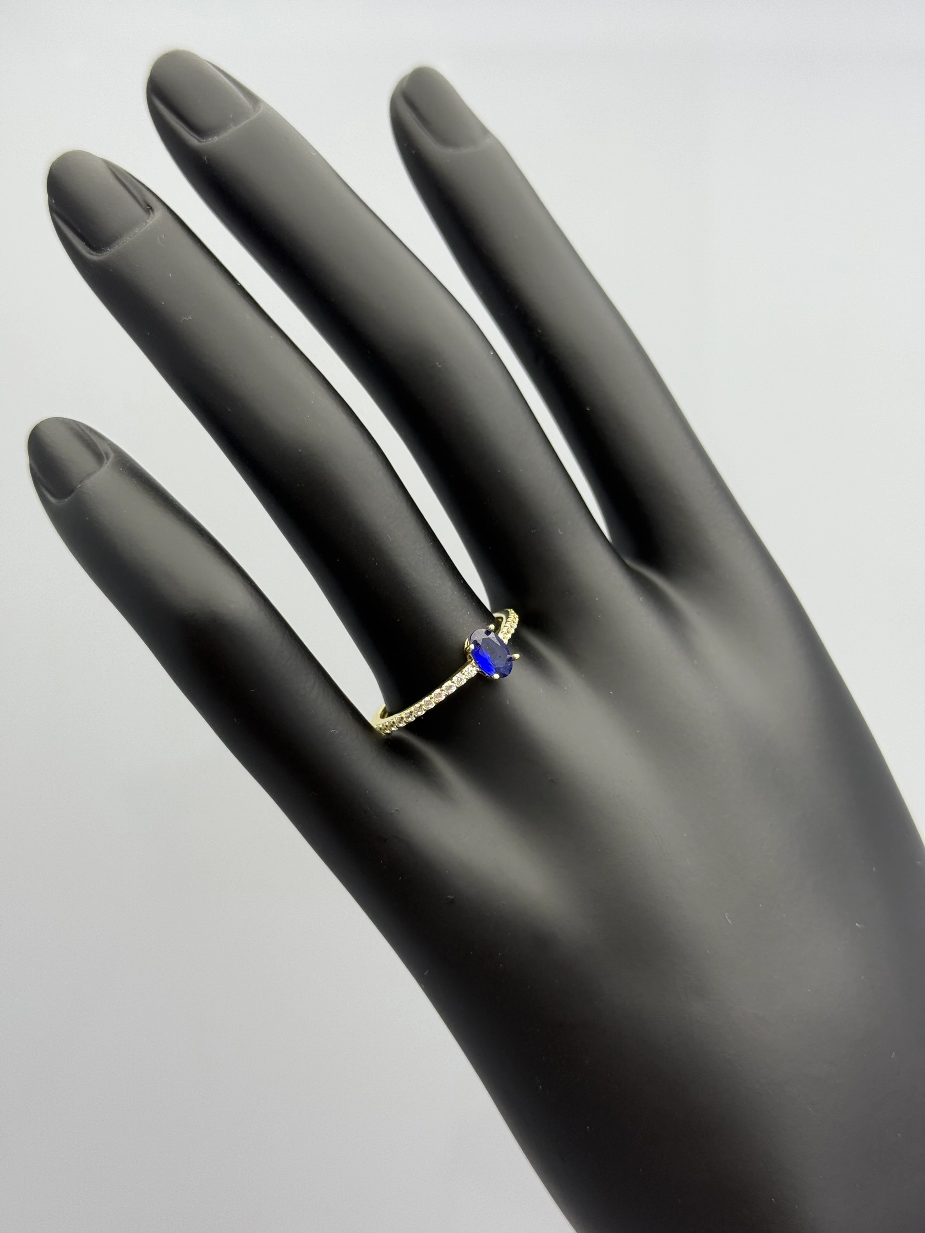 Rosalie Altın Yüzük - Lacivert