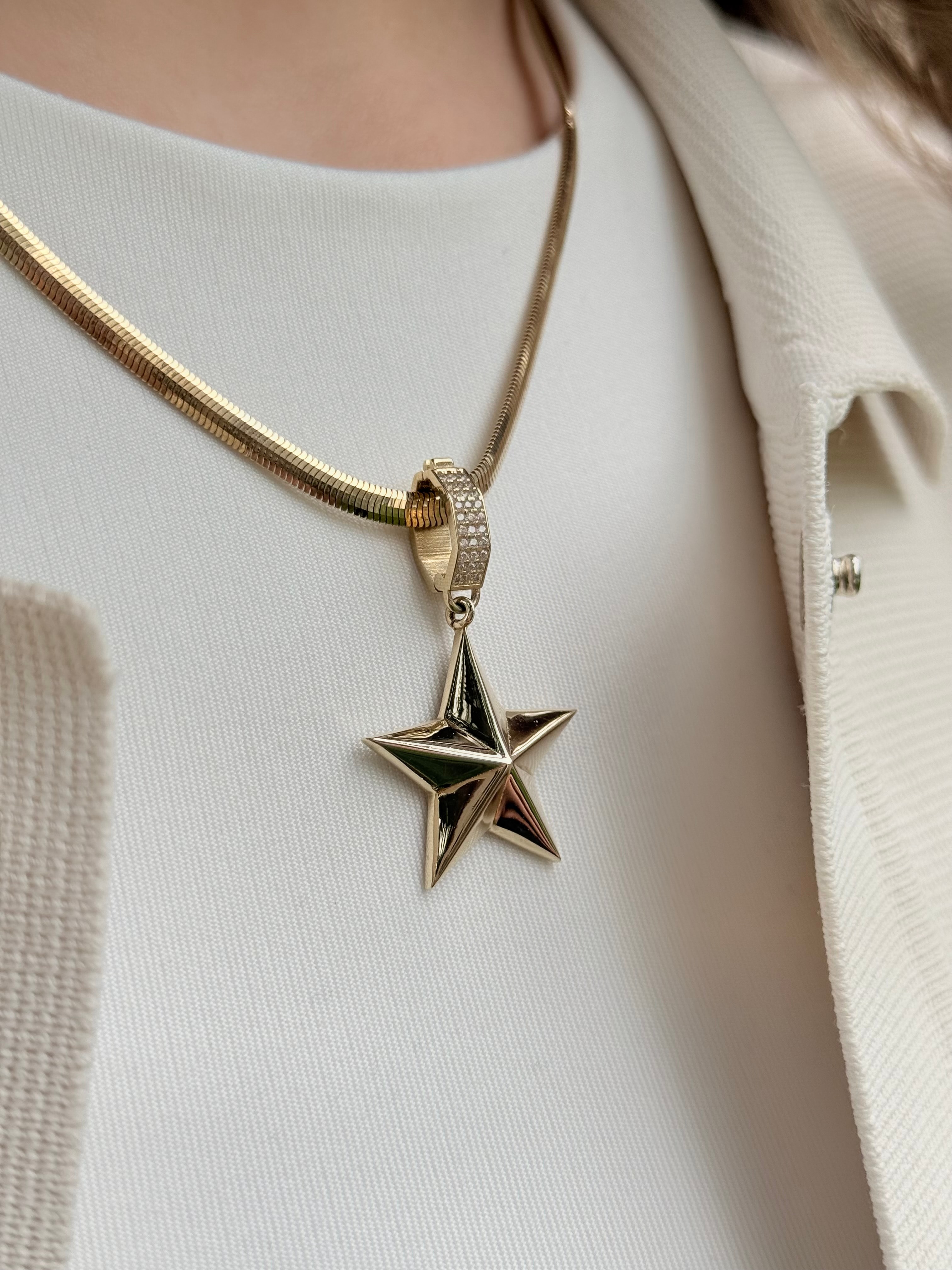 Stella Yıldız Altın Kolye Ucu