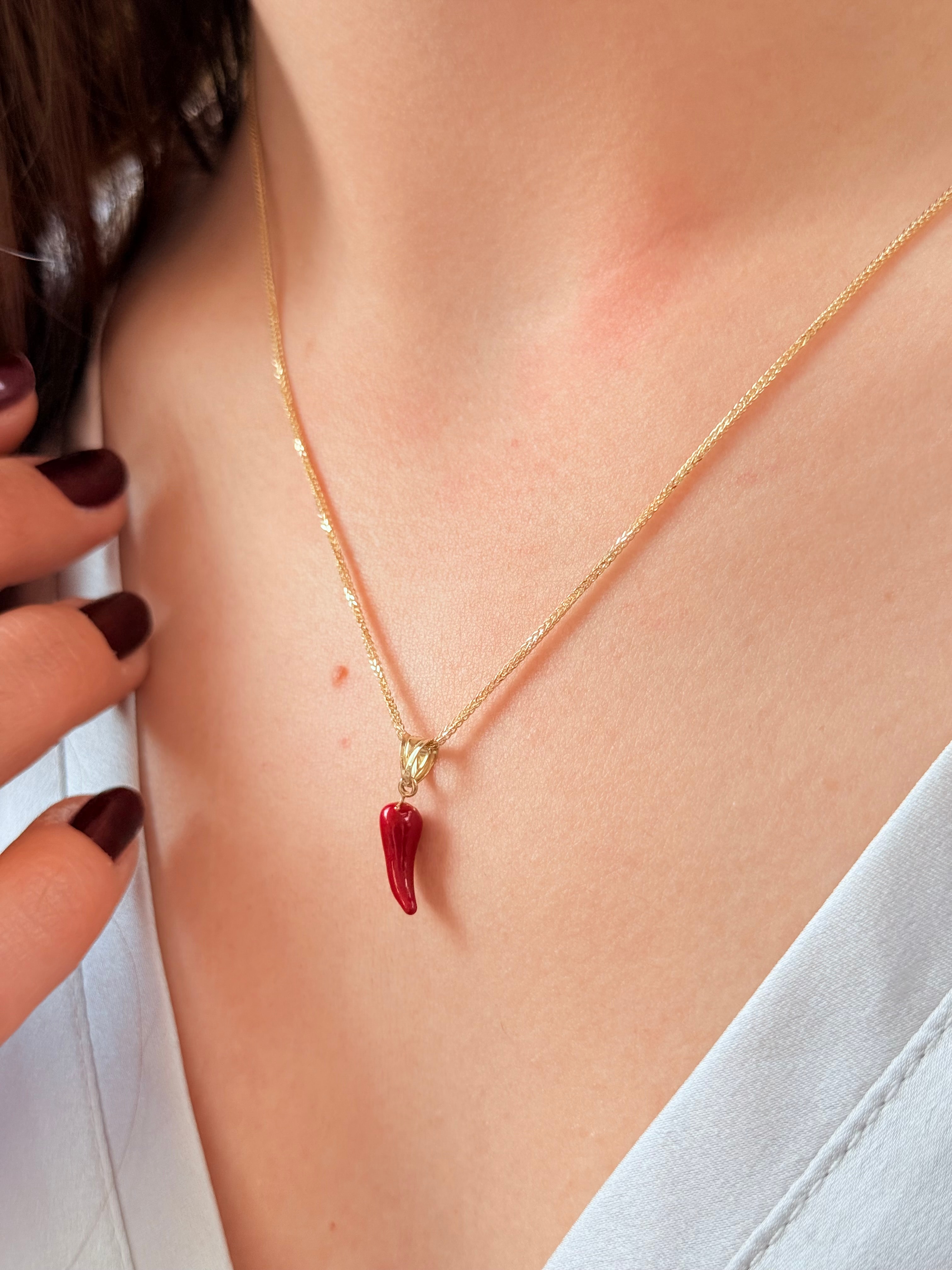 Altın Biber Kolye Ucu - 1.13 gram