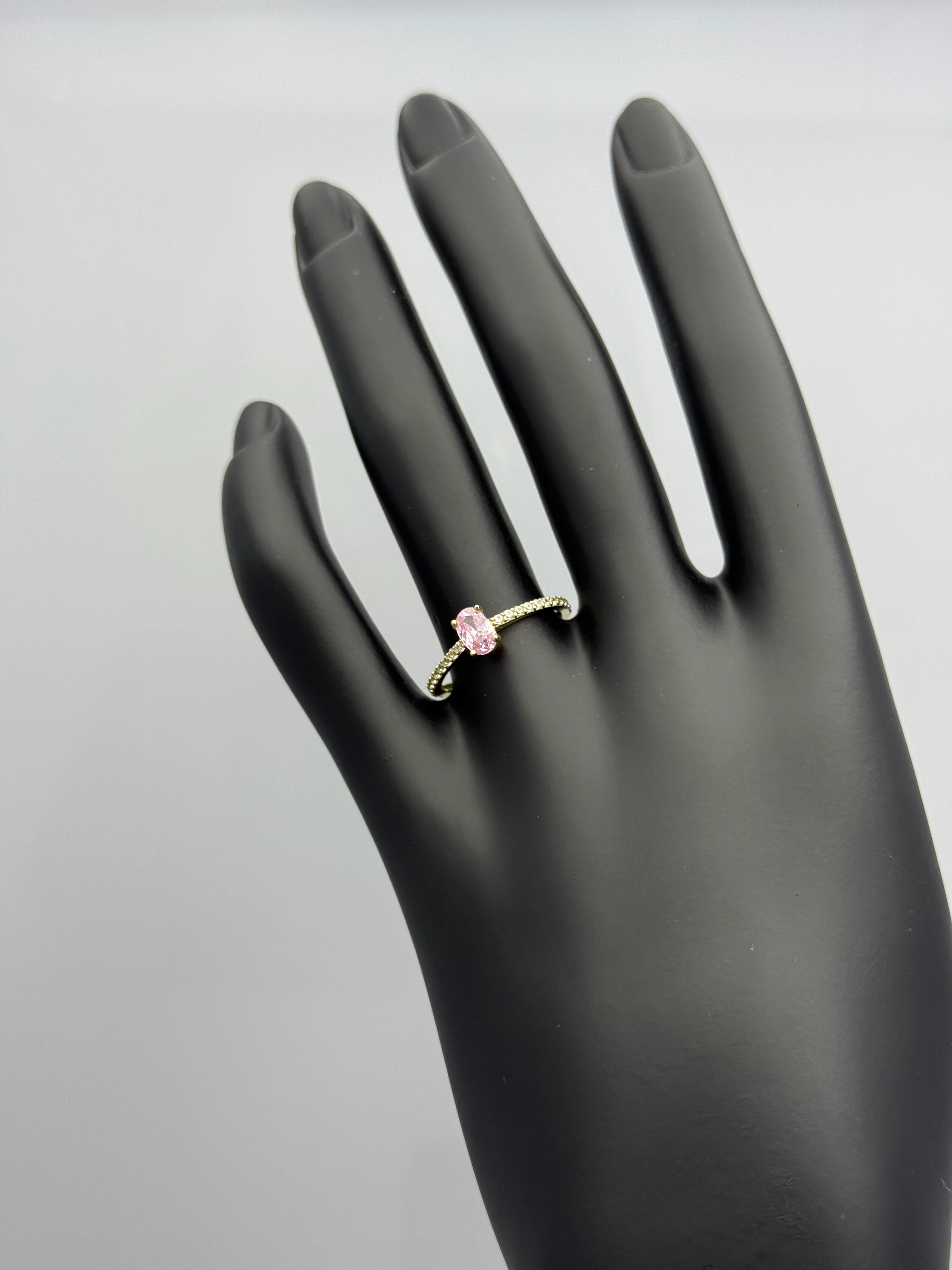 Rosalie Altın Yüzük - Toz Pembe