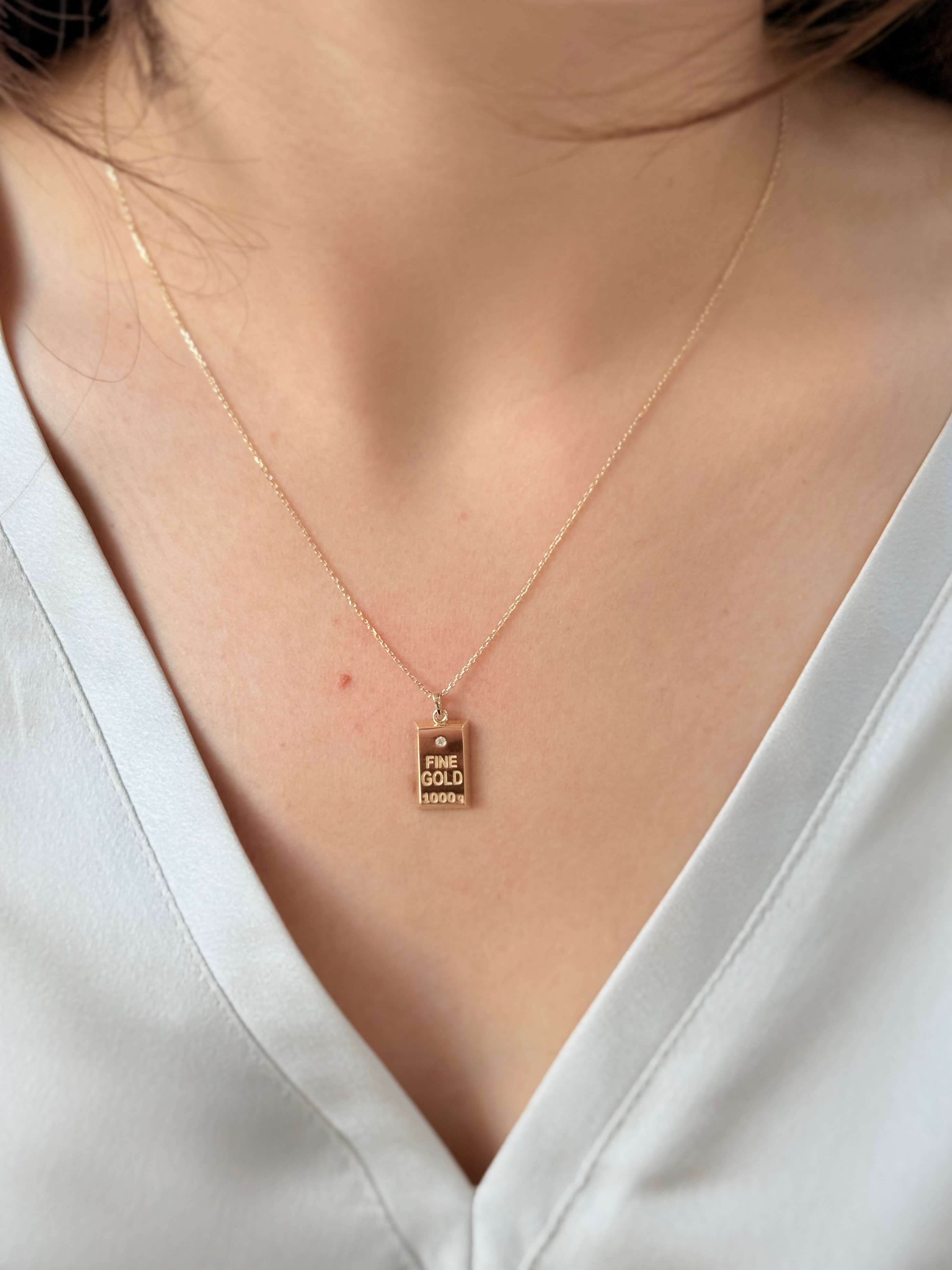 Külçe Altın Kolye